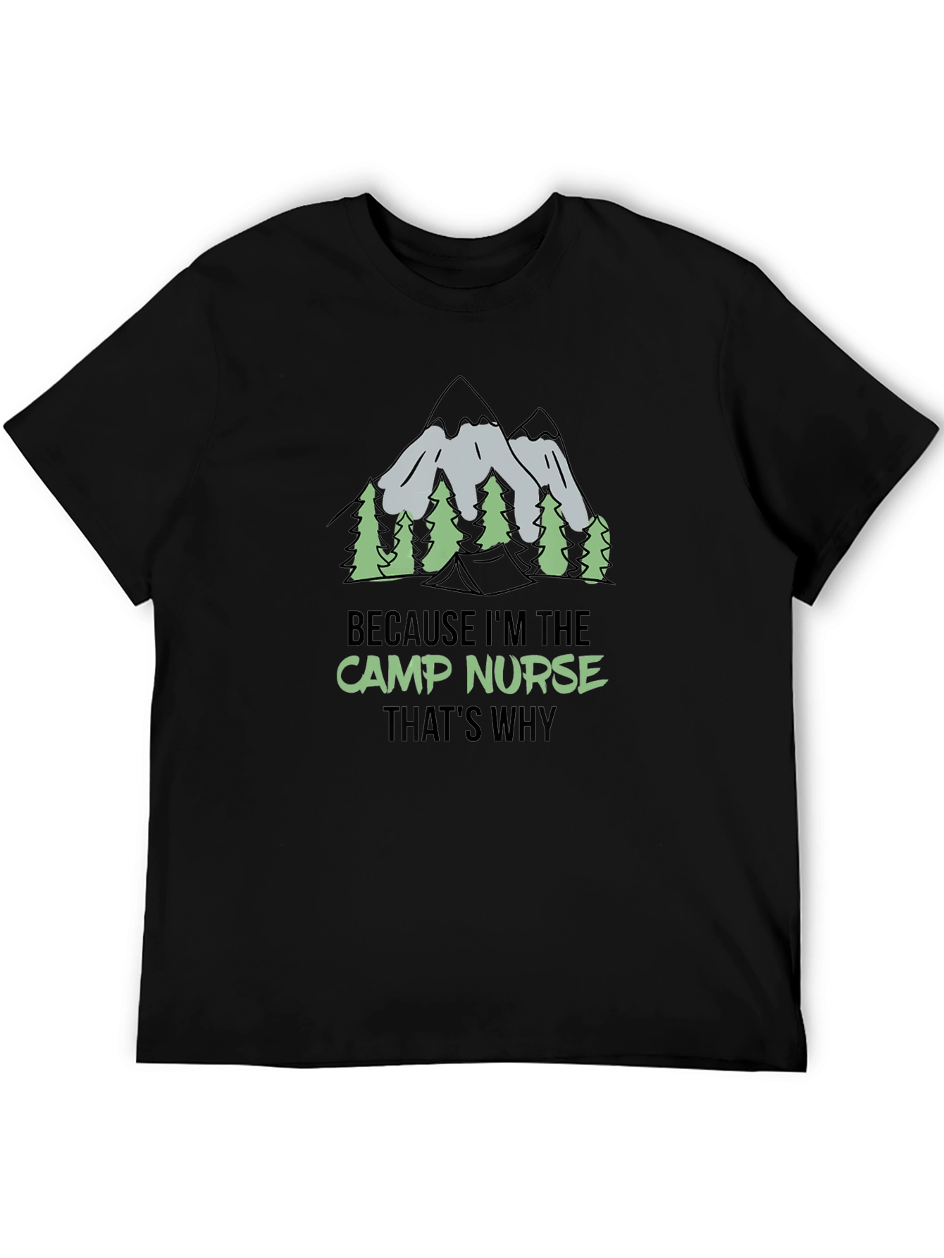 Camp Nurse Graphic Tee - Outdoor Adventure Shirt