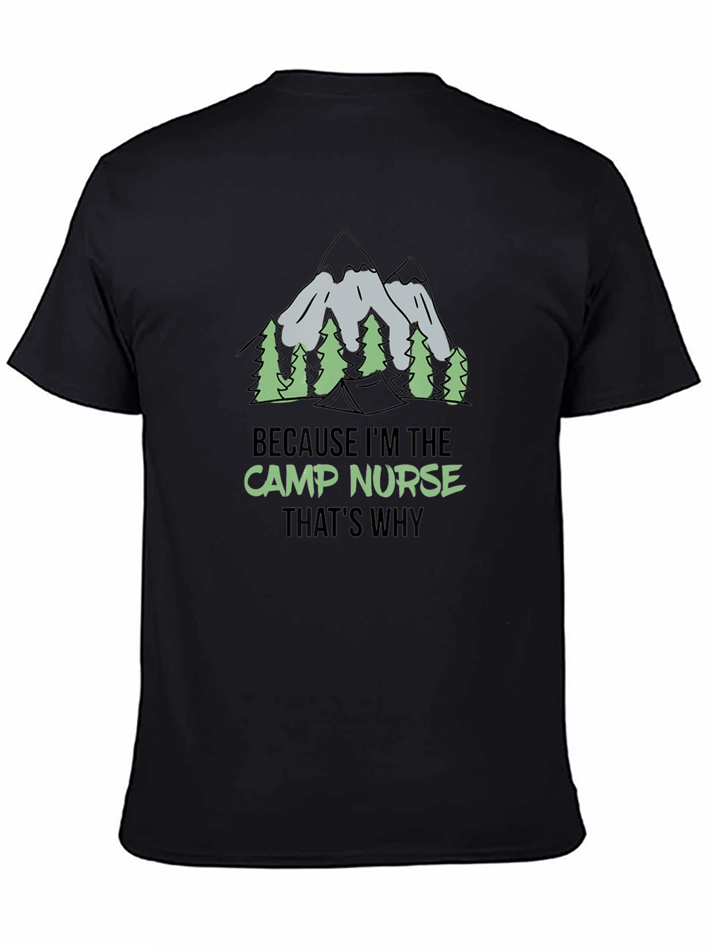 Camp Nurse Graphic Tee - Outdoor Adventure Shirt