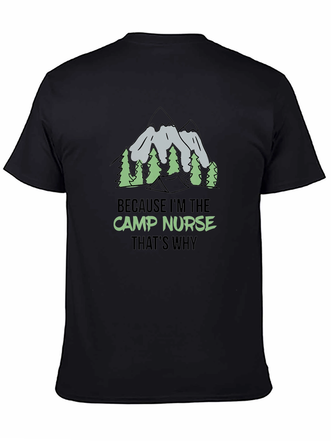 Camp Nurse Graphic Tee - Outdoor Adventure Shirt