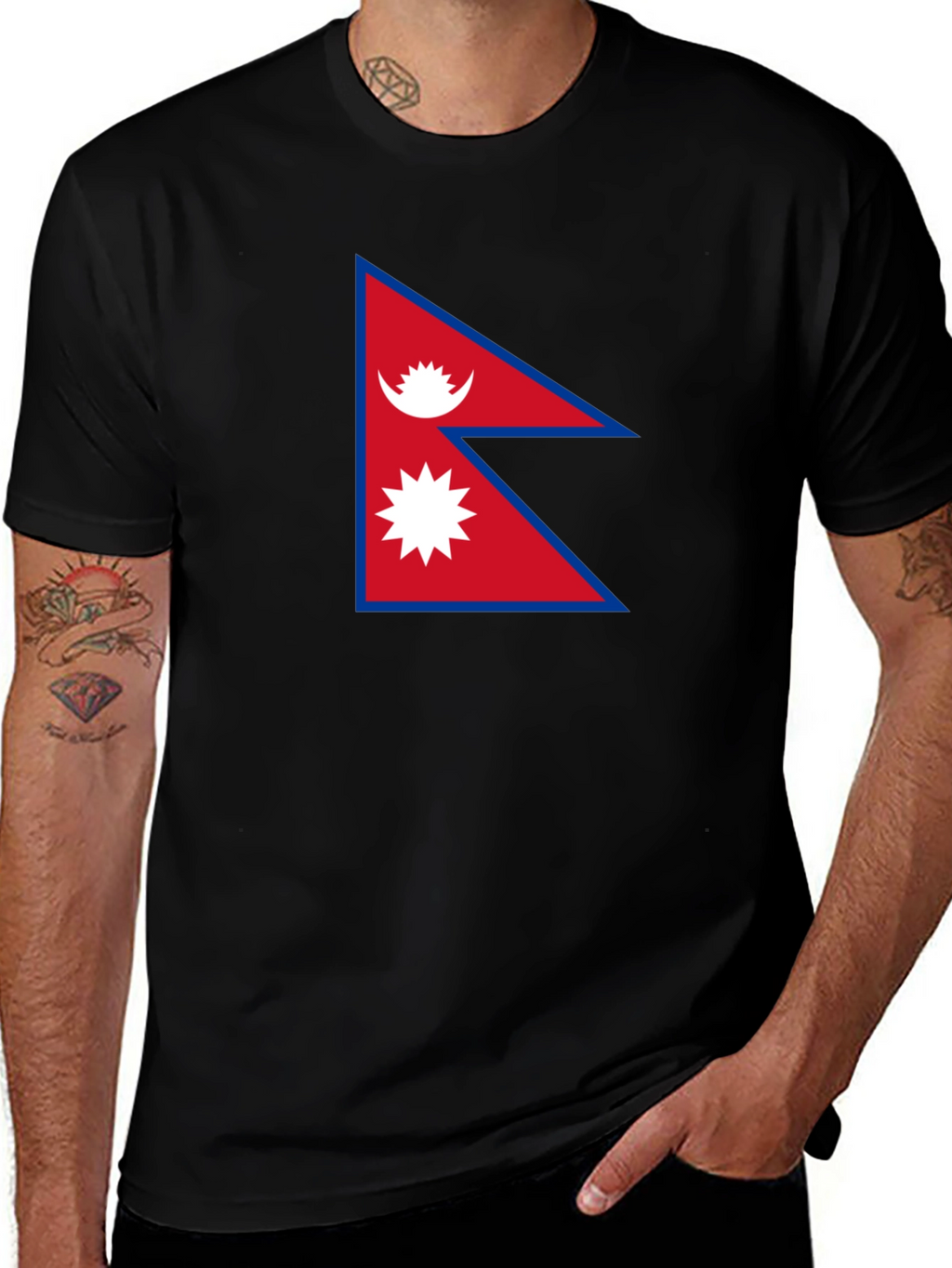 Nepal Flag T-Shirt - Show Your Pride