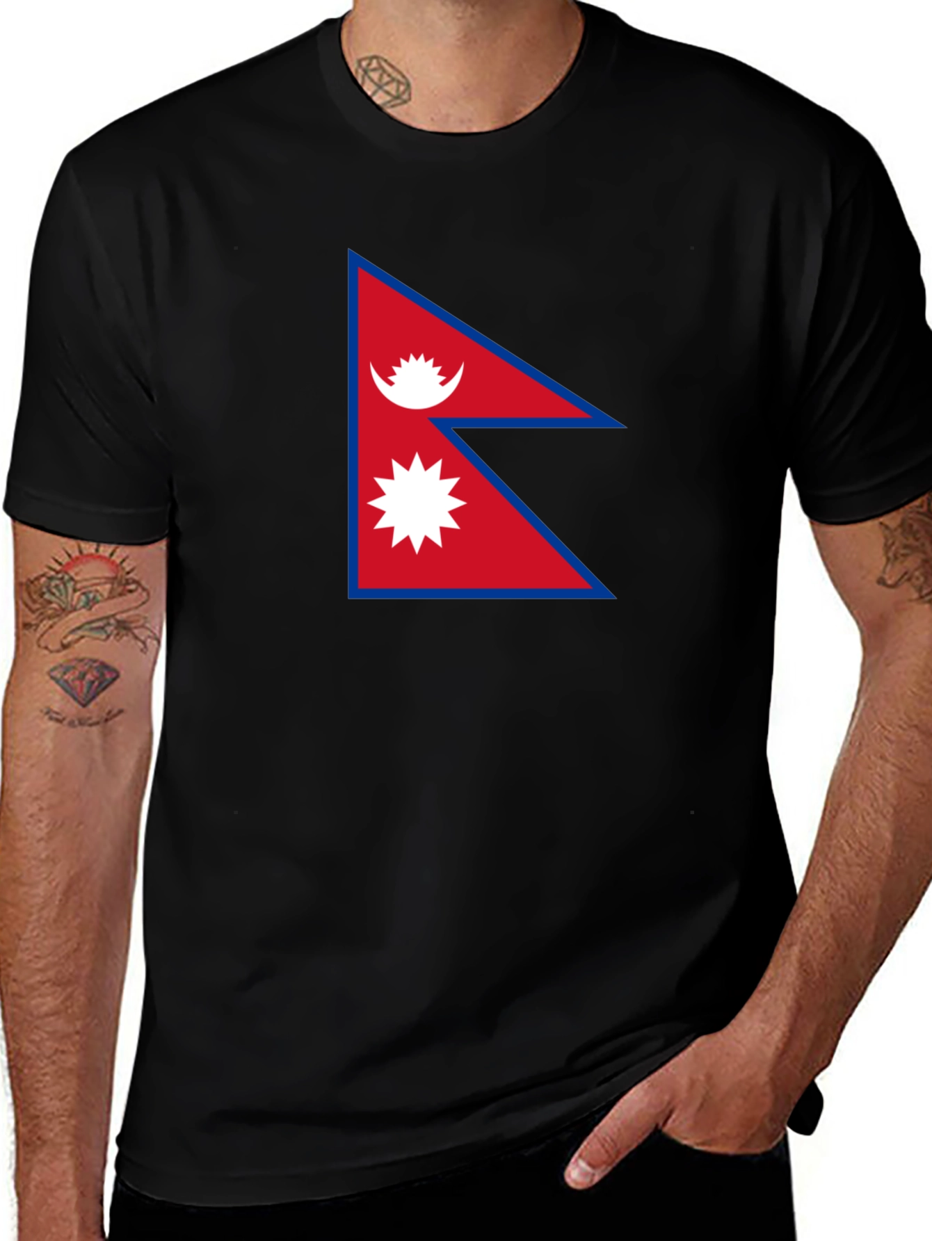 Nepal Flag T-Shirt - Show Your Pride