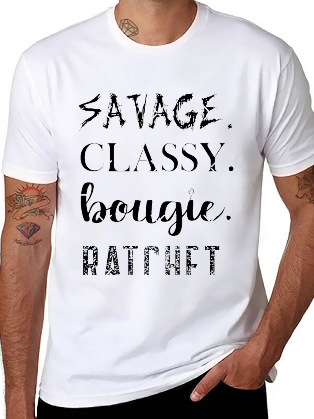 Savage Classy Bougie Ratchet Black T-Shirt