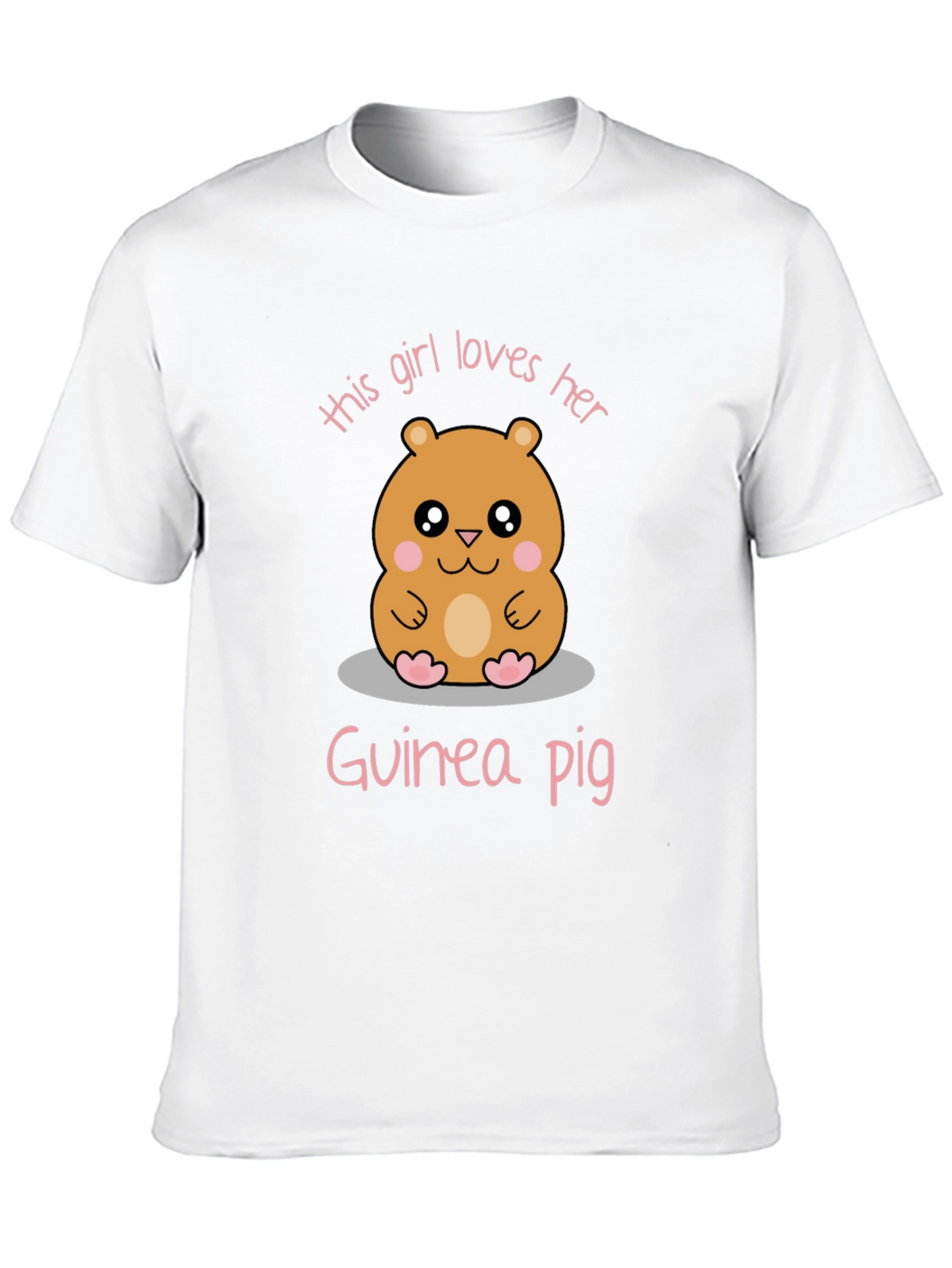 Girl Loves Her Guinea Pig Graphic Tee