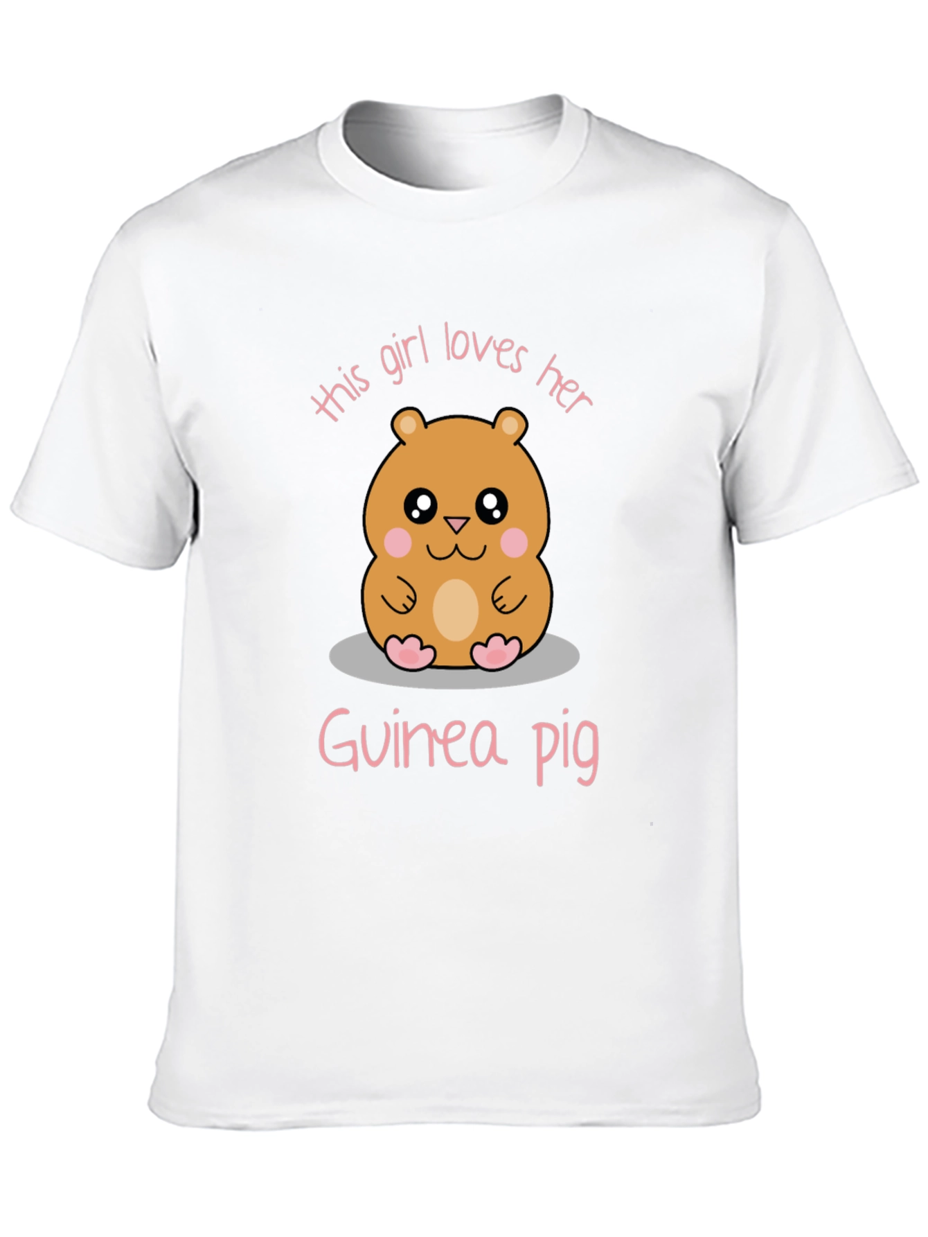 Girl Loves Her Guinea Pig Graphic Tee