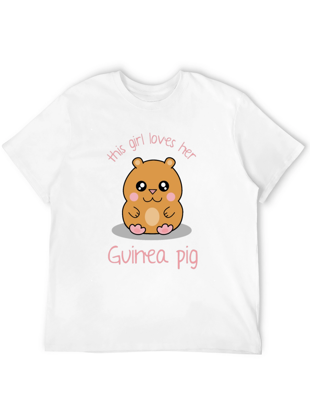 Girl Loves Her Guinea Pig Graphic Tee
