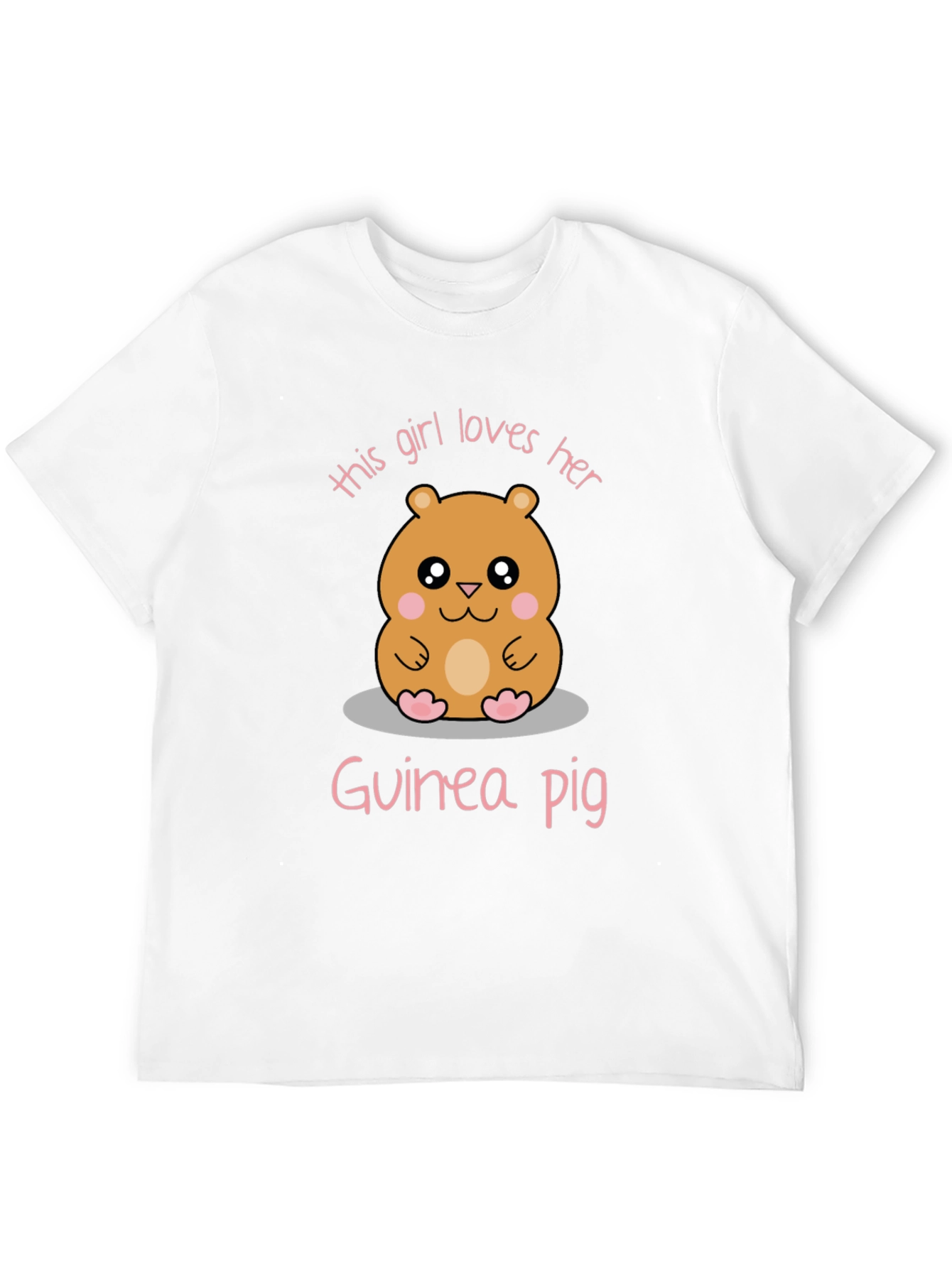 Girl Loves Her Guinea Pig Graphic Tee