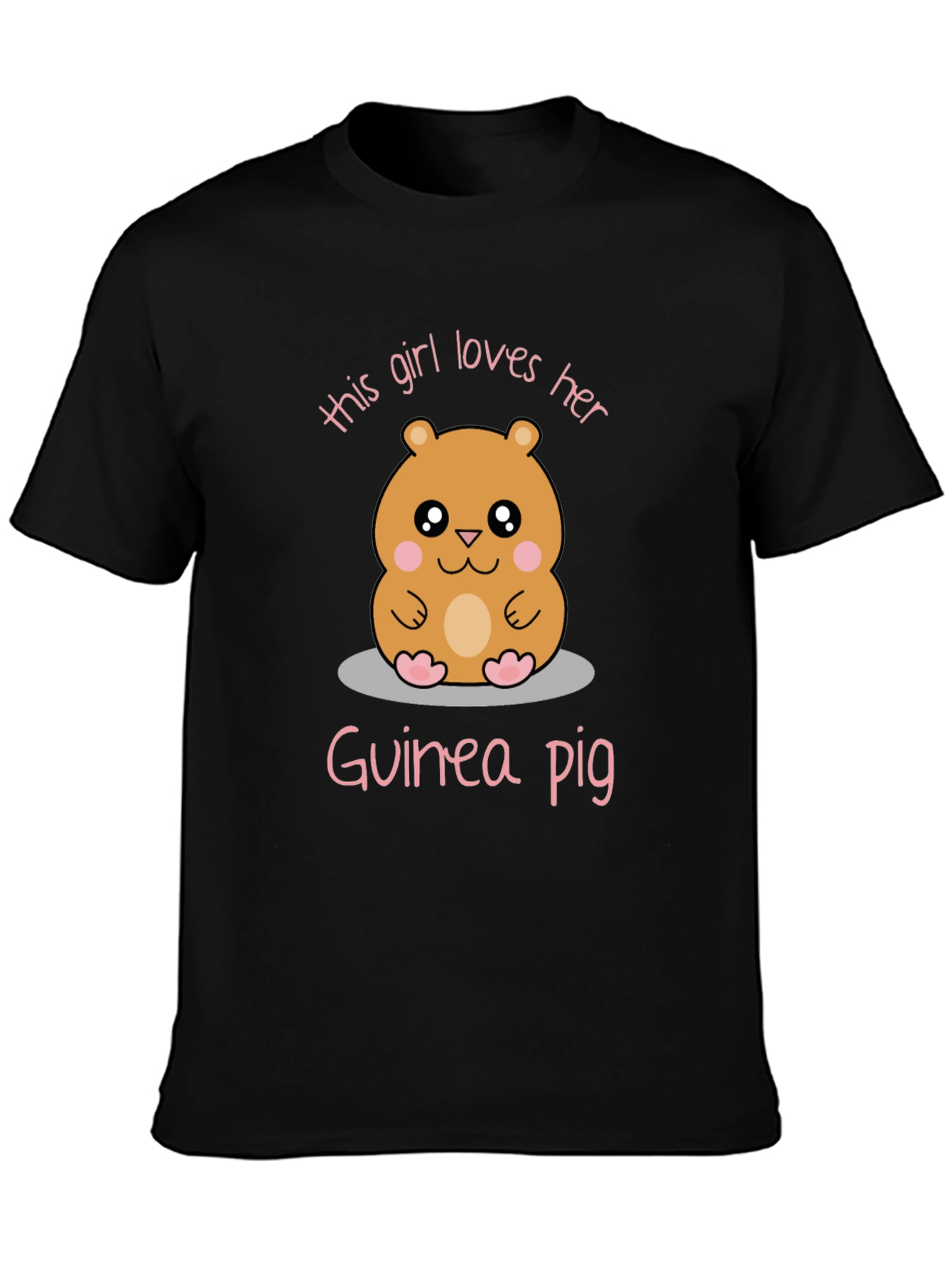 Girl Loves Her Guinea Pig Graphic Tee