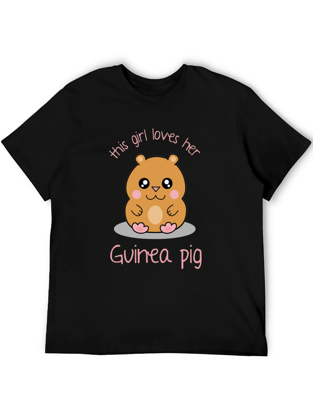 Girl Loves Her Guinea Pig Graphic Tee