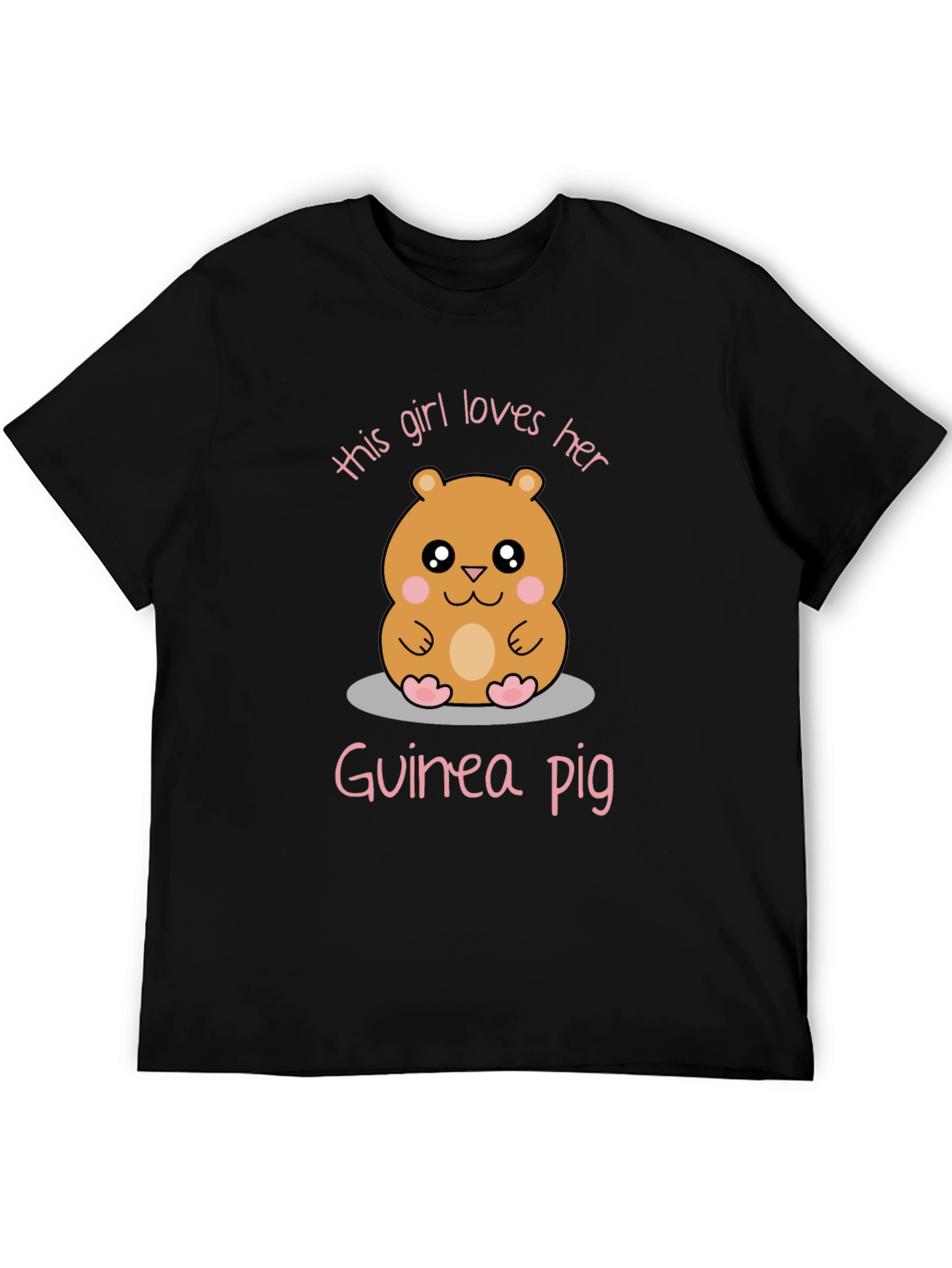 Girl Loves Her Guinea Pig Graphic Tee