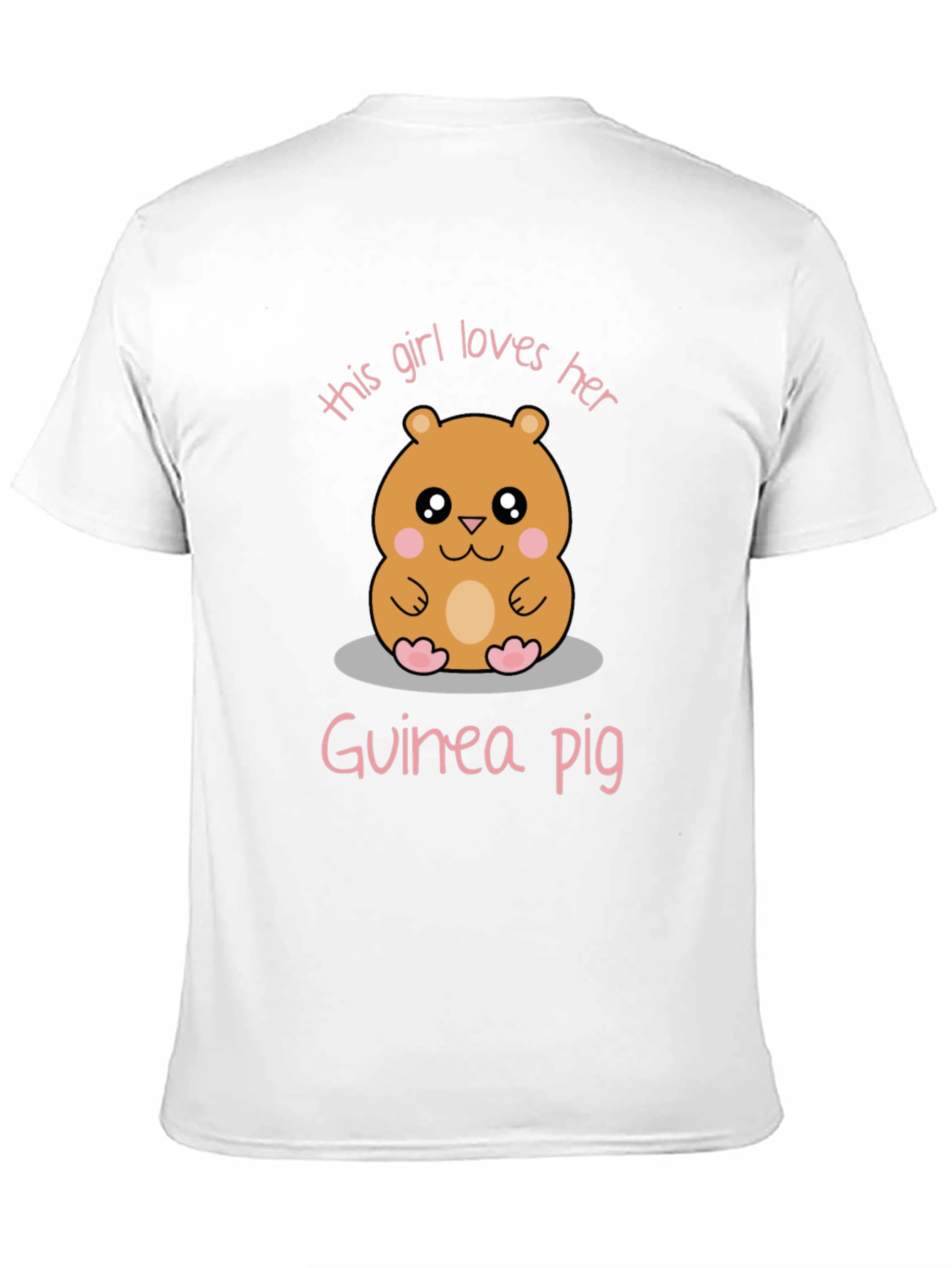 Girl Loves Her Guinea Pig Graphic Tee