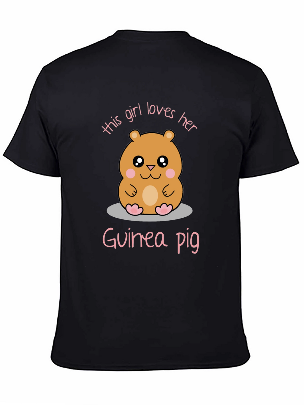 Girl Loves Her Guinea Pig Graphic Tee