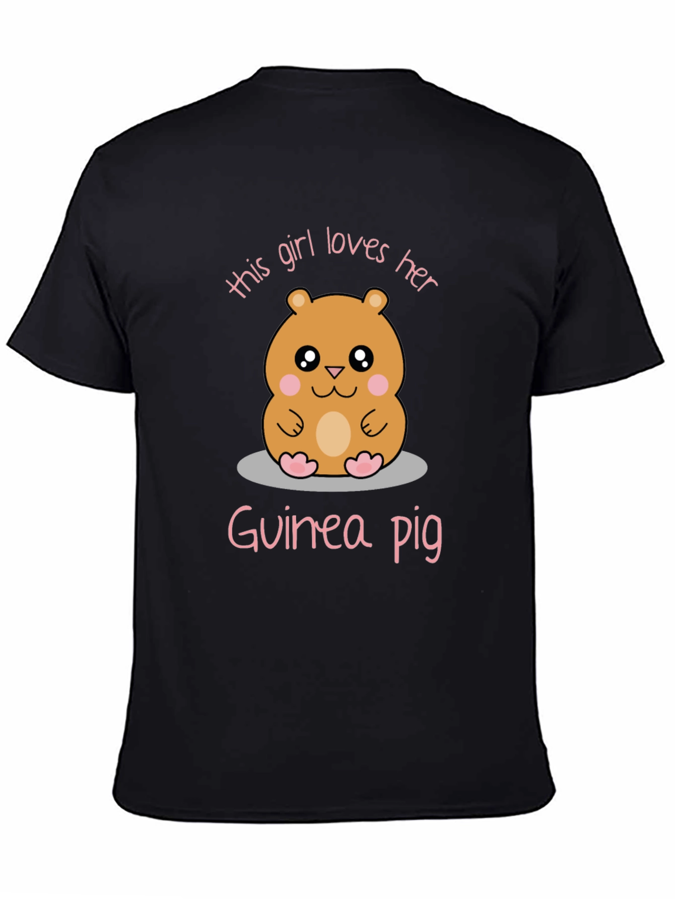 Girl Loves Her Guinea Pig Graphic Tee