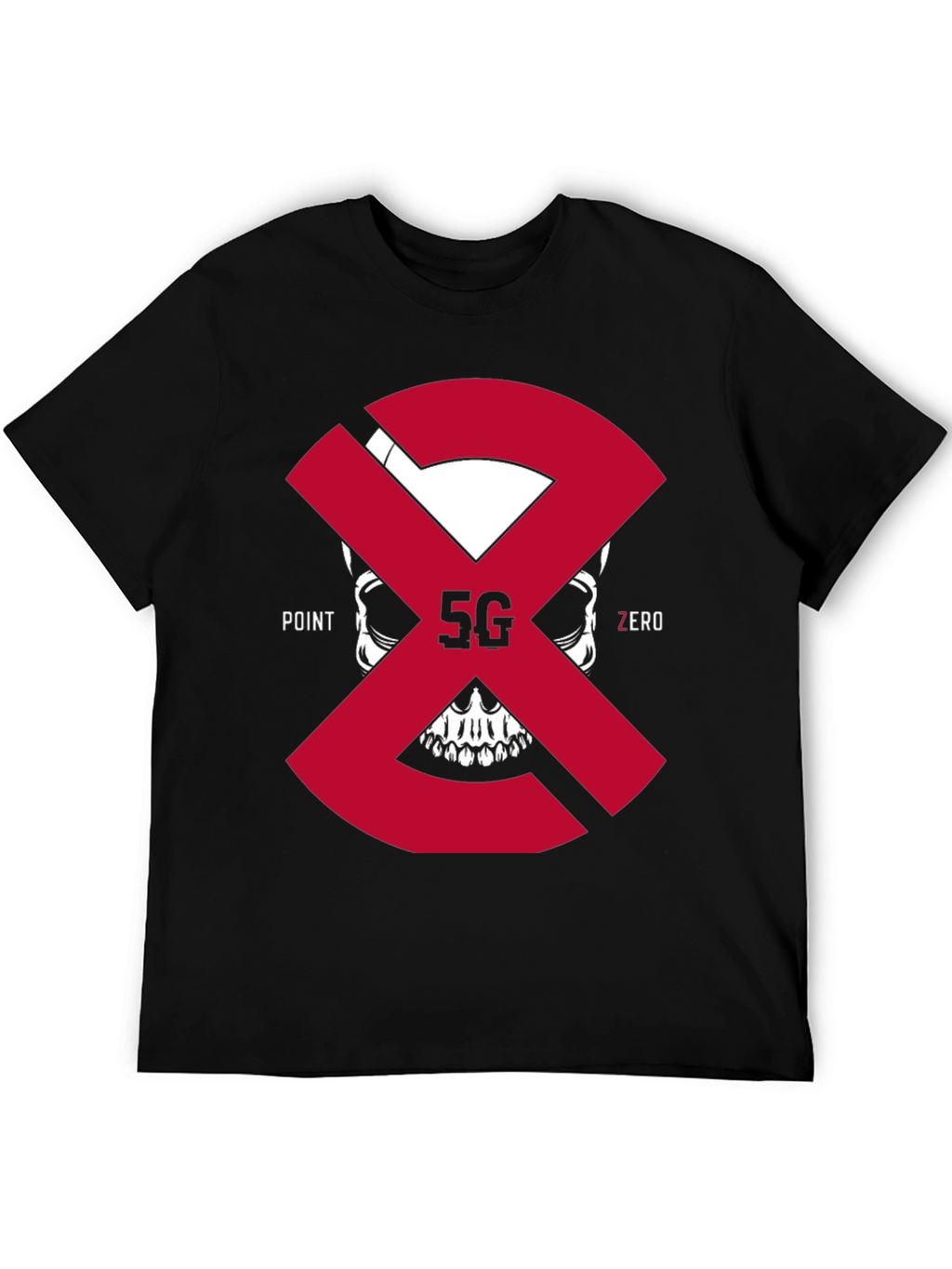 5G Point Zero Skull T-Shirt - Bold Graphic Tee