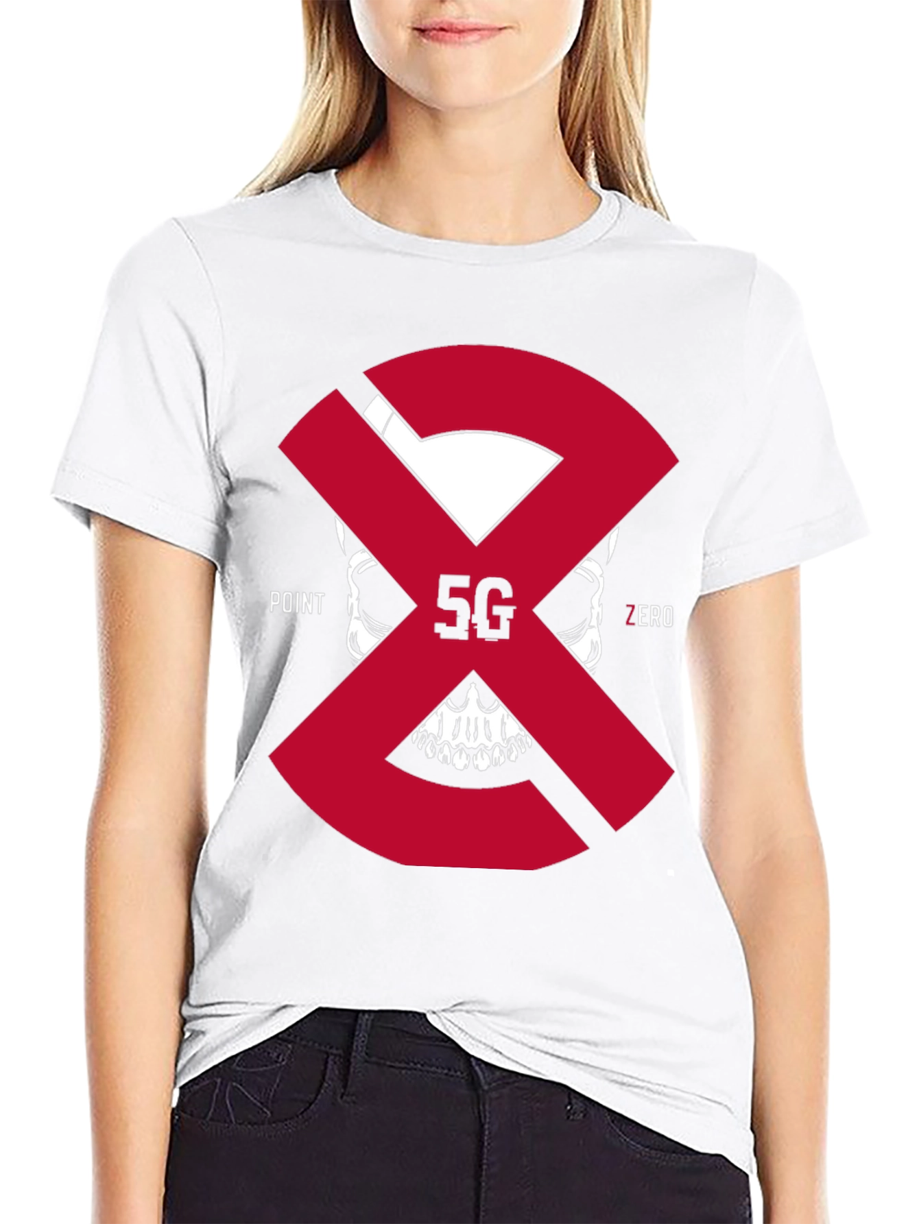 5G Point Zero Skull T-Shirt - Bold Graphic Tee