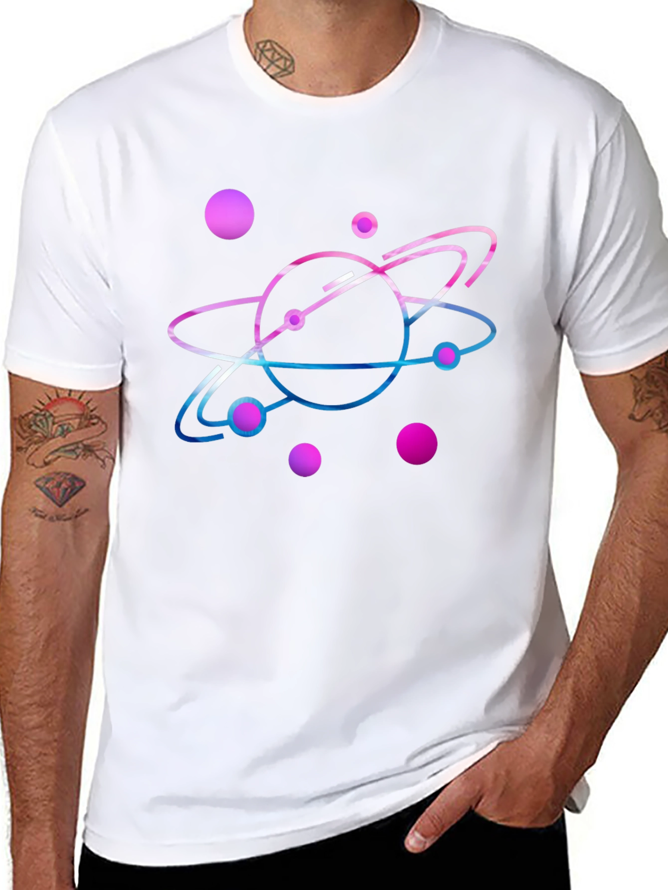 Atom Graphic Tee - Science Fashion