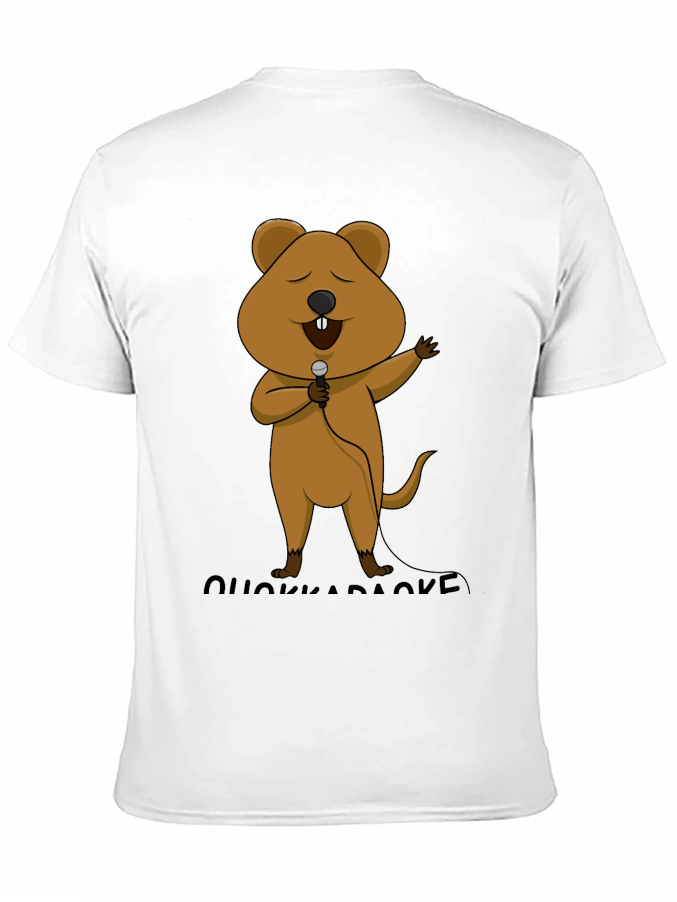 Quokka Karaoke T-Shirt - Cute Cartoon Graphic Tee