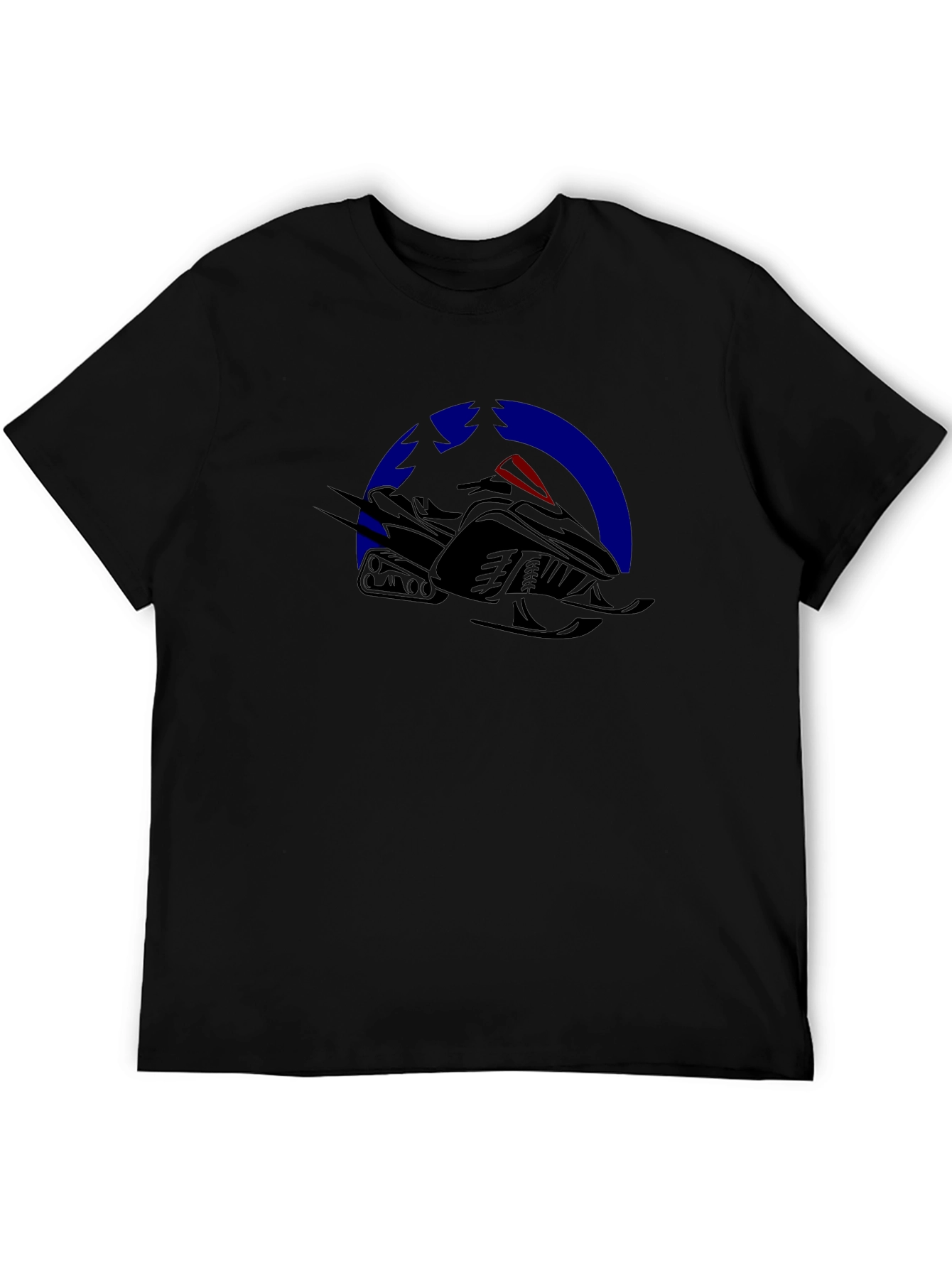 Snowmobile Graphic Tee - Black