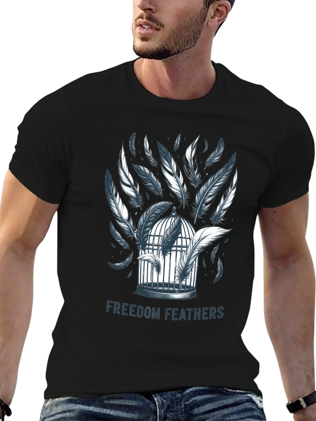 Freedom Feathers Graphic T-Shirt