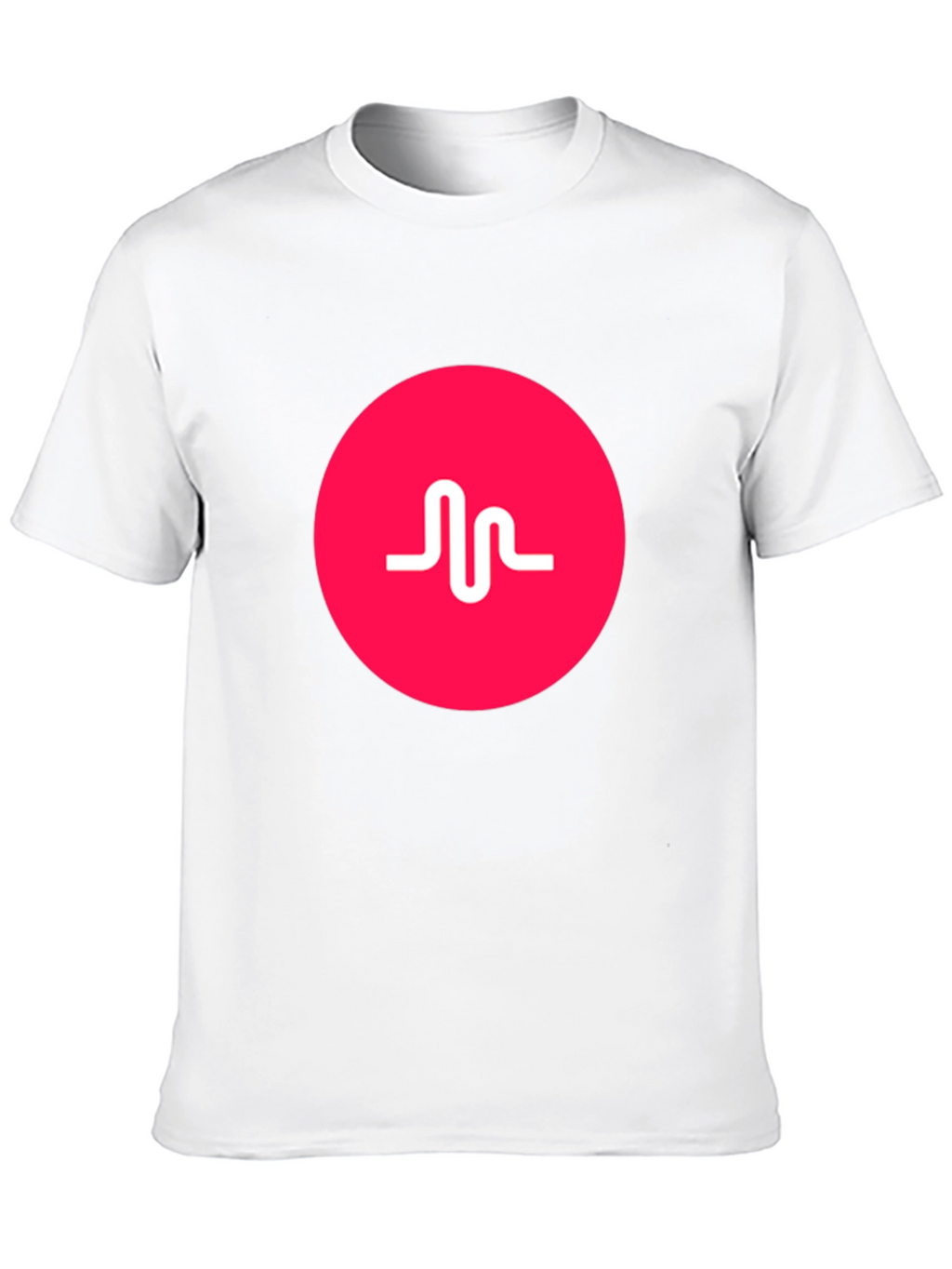 Black T-Shirt with Pink Musical.ly Logo