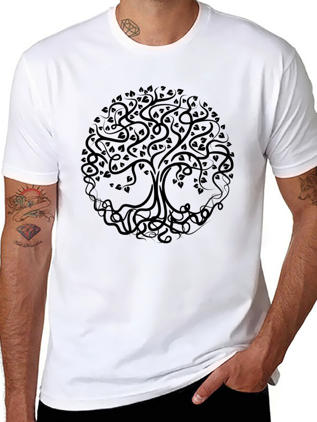 Black Tree of Life Graphic T-Shirt