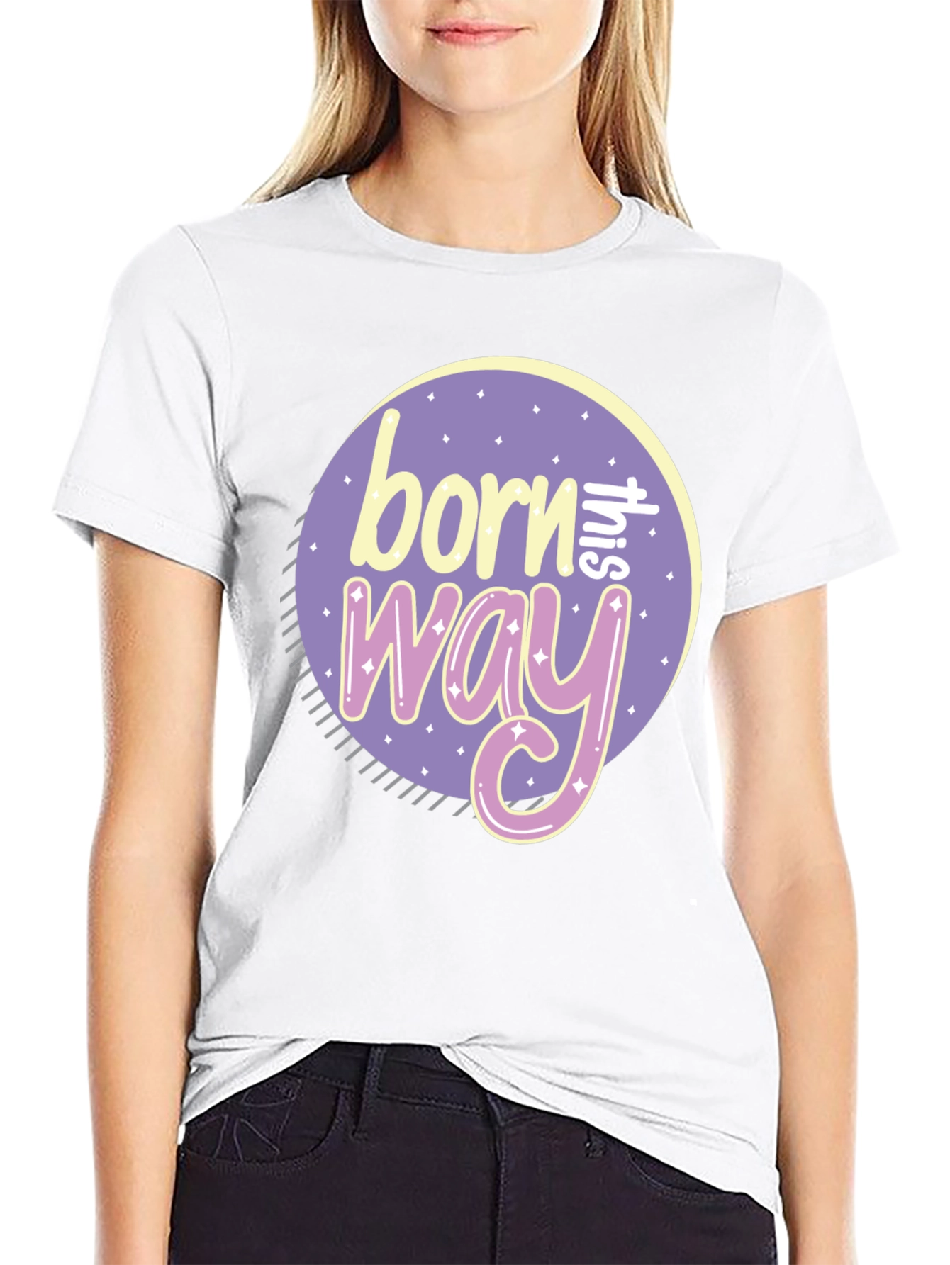 Born This Way Graphic Tee - Black Unisex T-Shirt