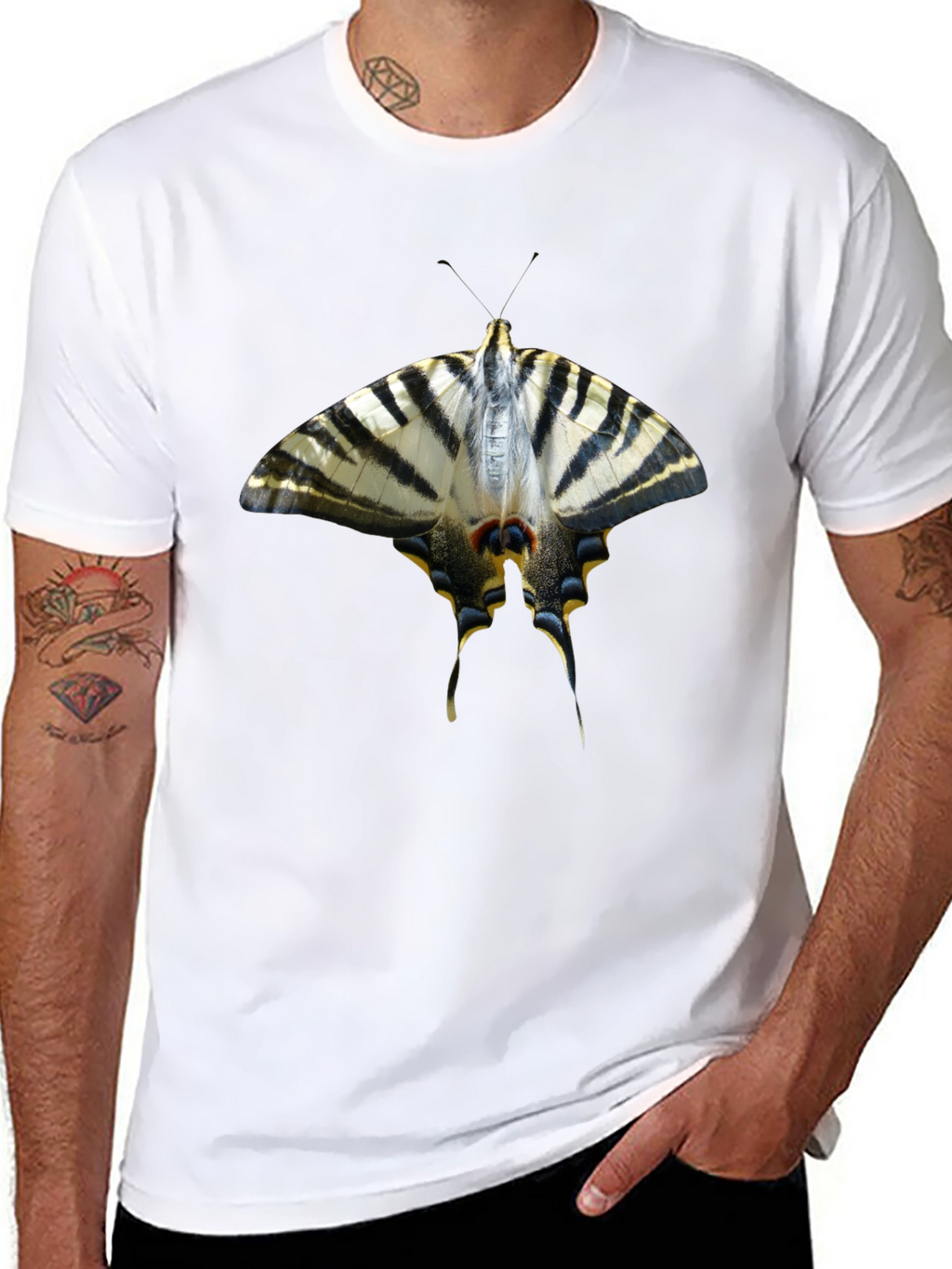 Butterfly Graphic Black T-Shirt