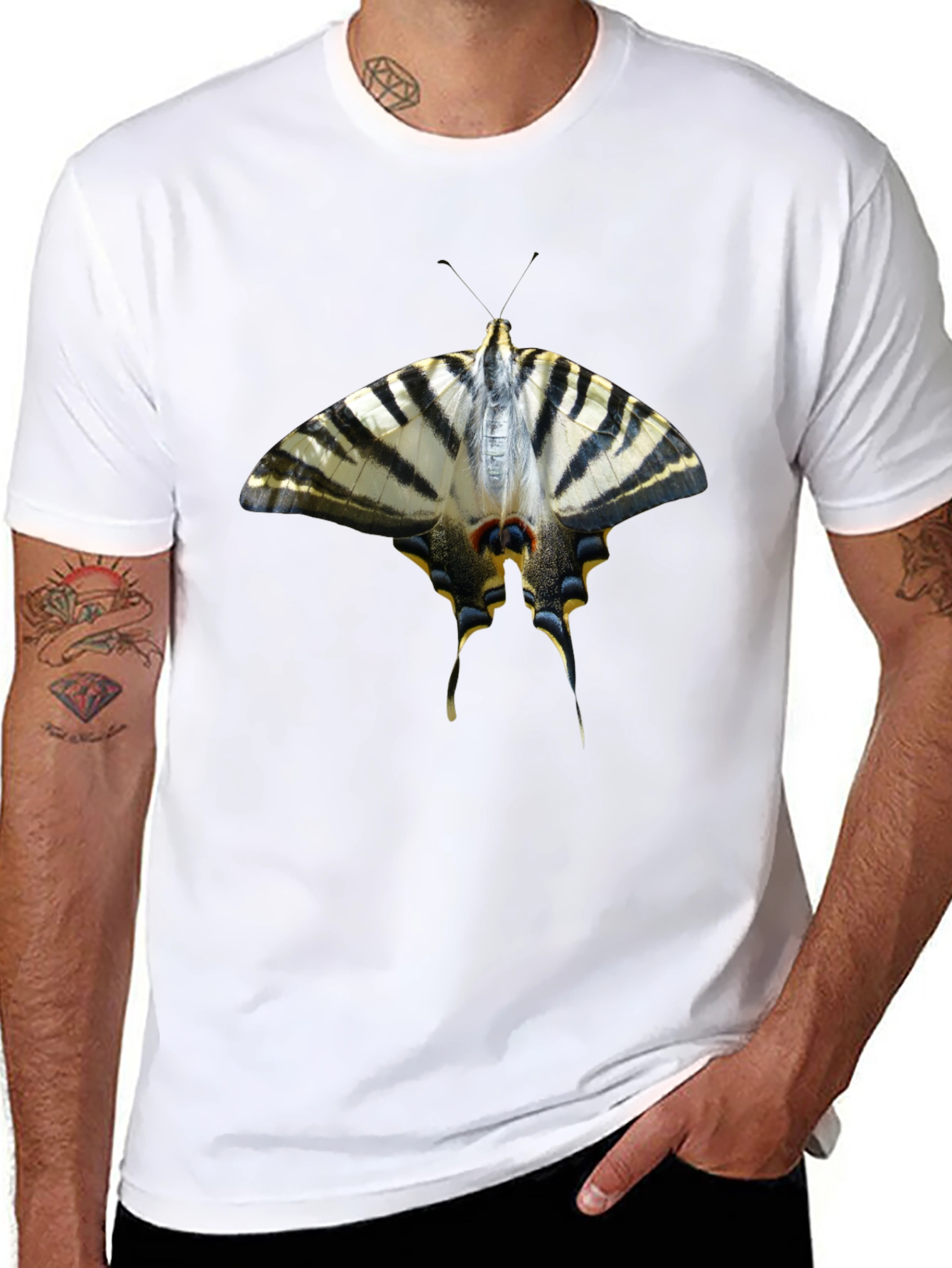 Butterfly Graphic Black T-Shirt