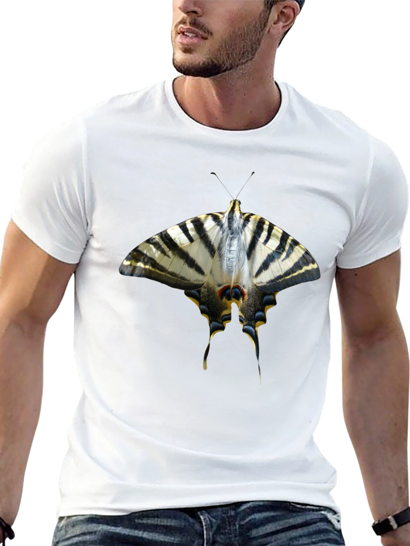 Butterfly Graphic Black T-Shirt