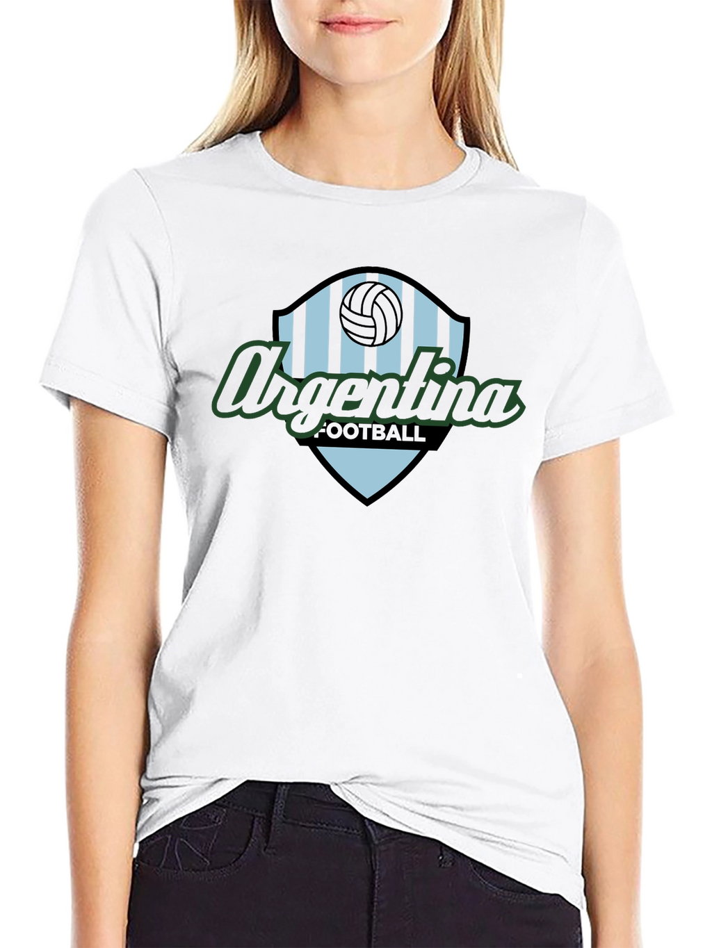 Argentina Football Black T-Shirt