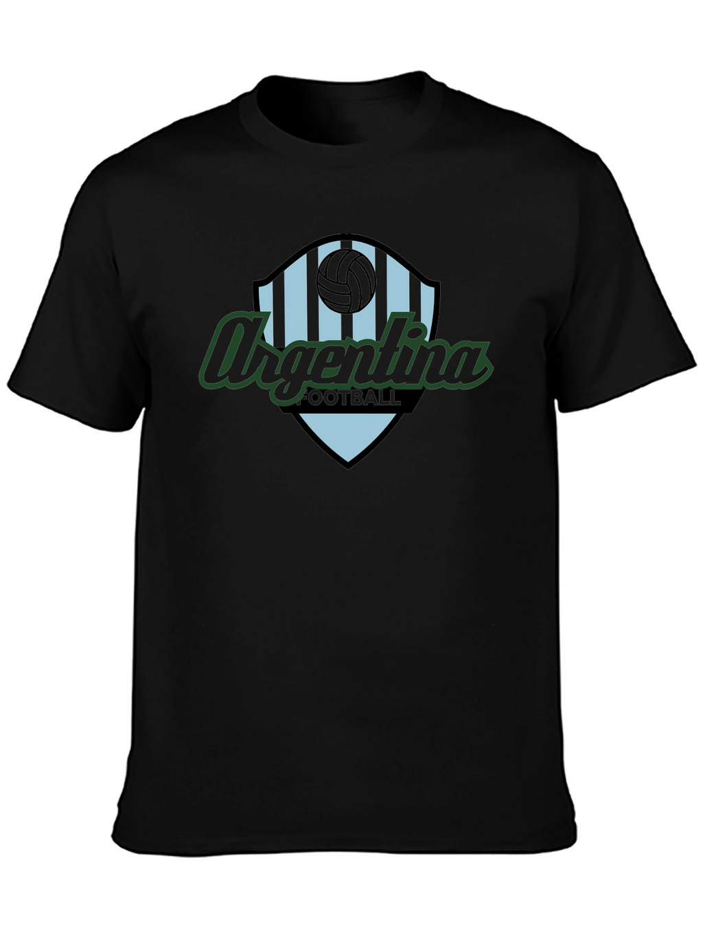 Argentina Football Black T-Shirt