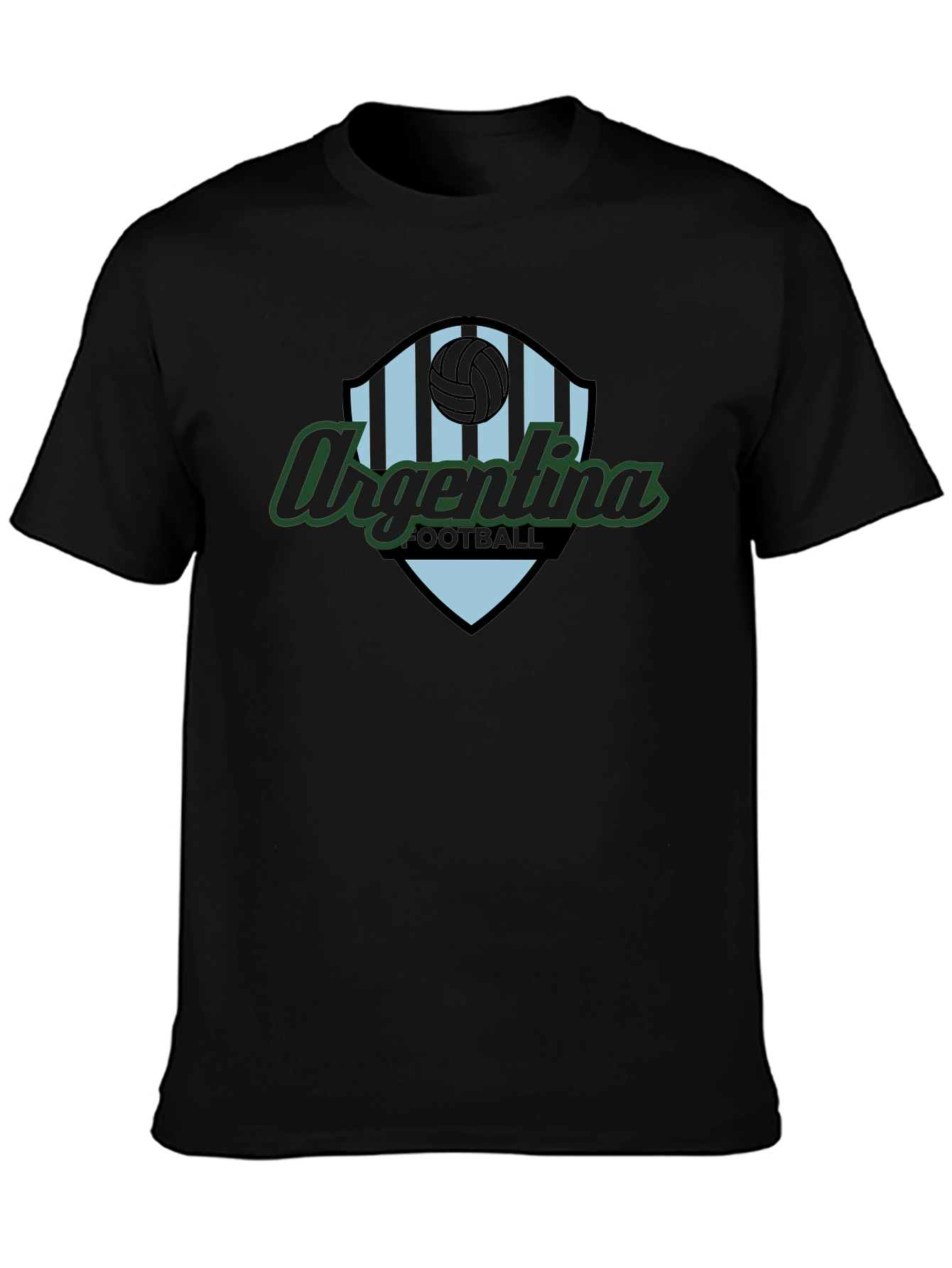 Argentina Football Black T-Shirt