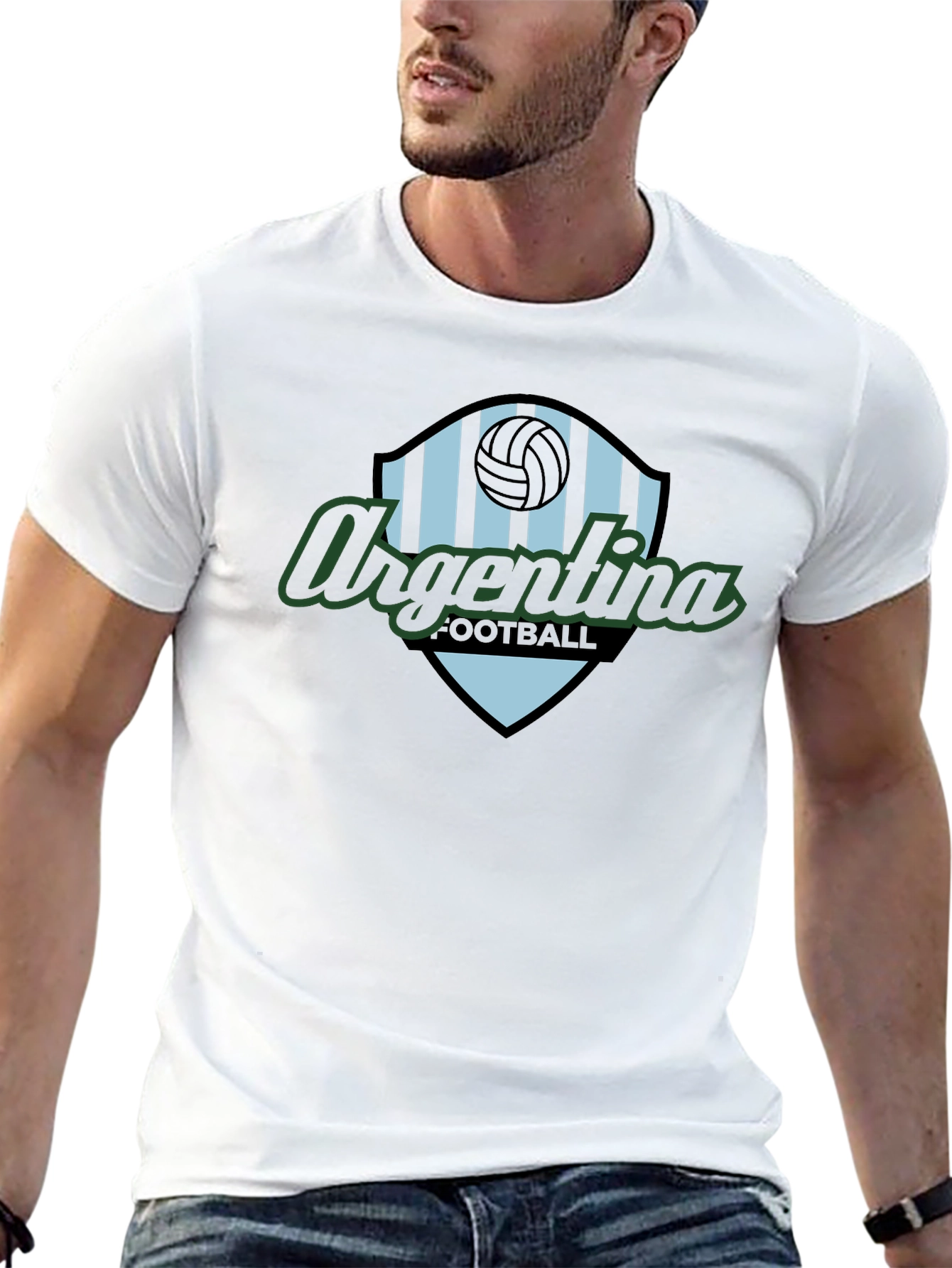 Argentina Football Black T-Shirt