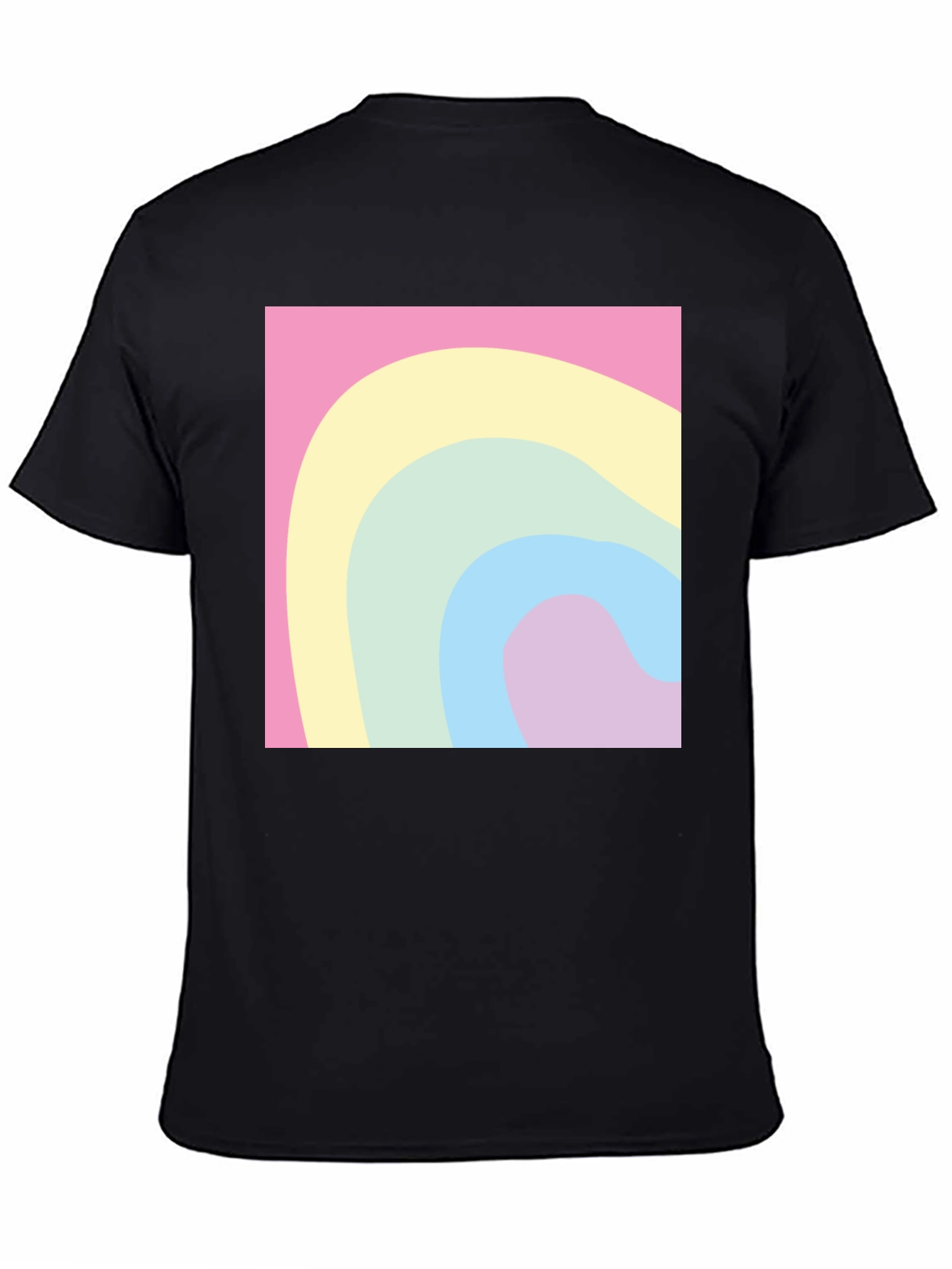 Pastel Wave Tee - Modern Graphic Comfort