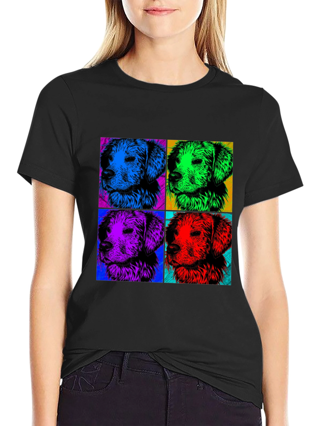 Pop Art Dog Portrait Graphic Tee