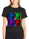 Pop Art Dog Portrait Graphic Tee