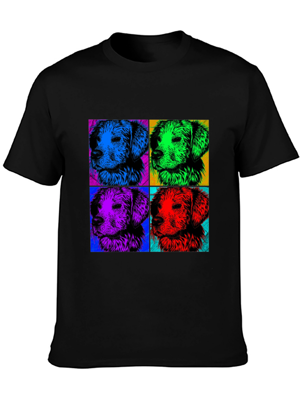 Pop Art Dog Portrait Graphic Tee