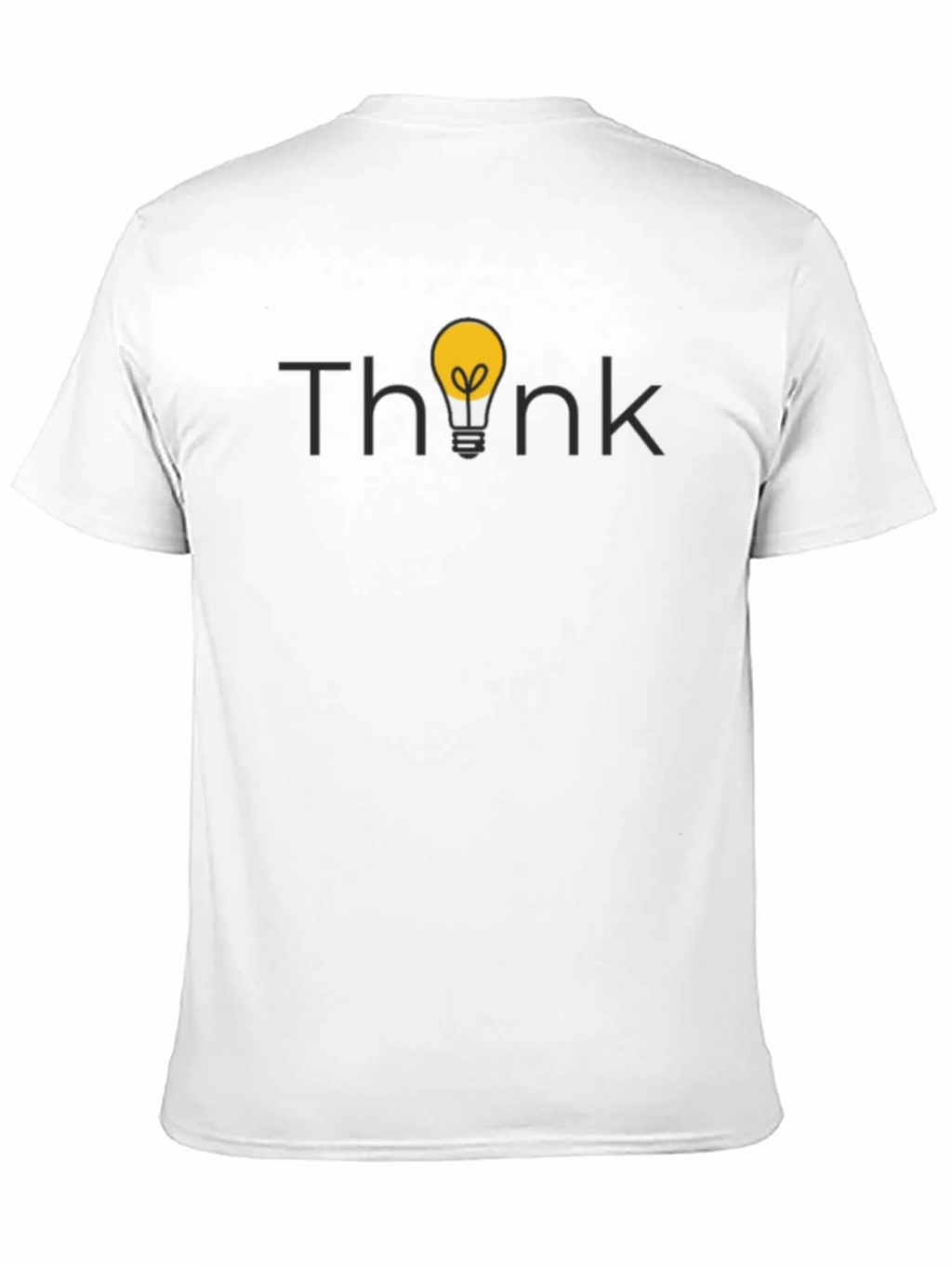 Think Lightbulb Graphic Tee - Mens Black Cotton T-Shirt