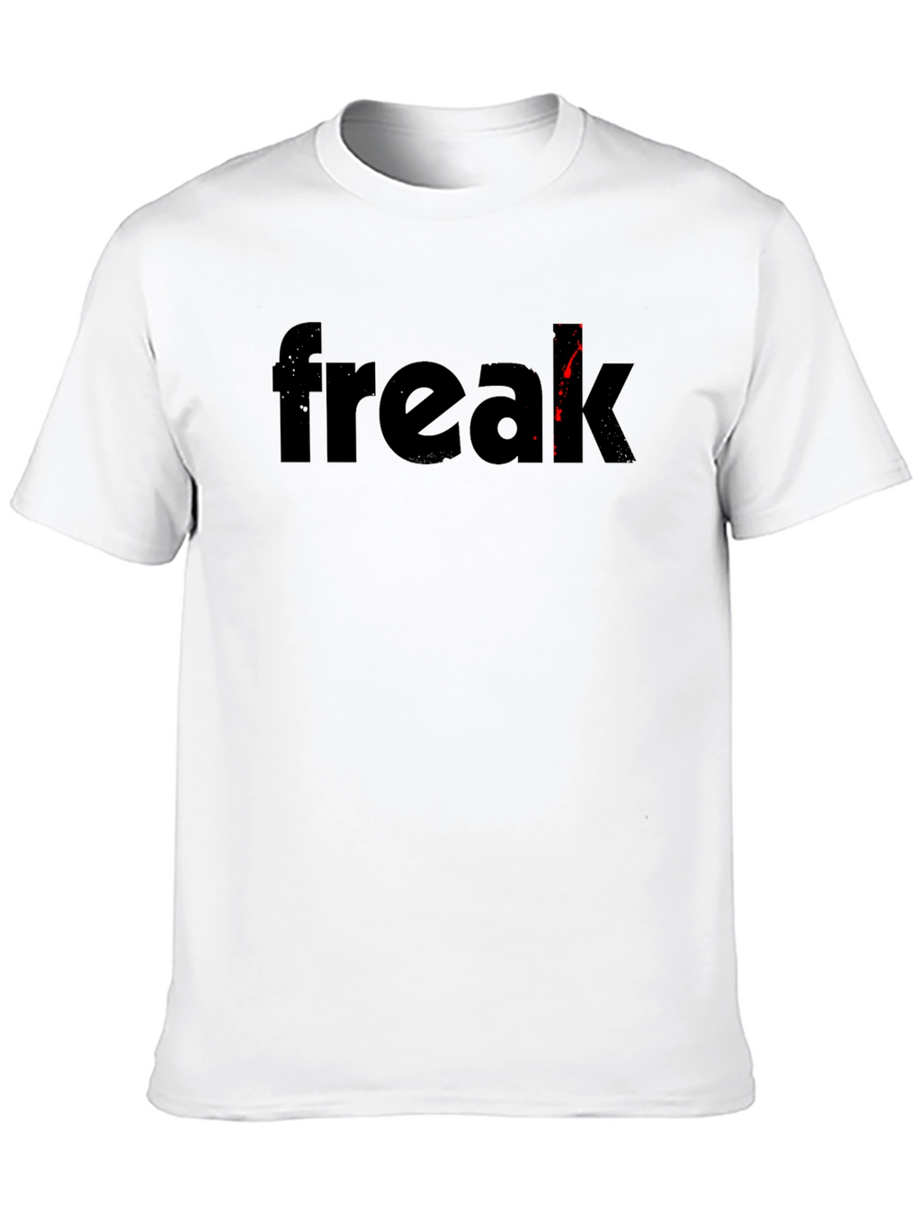Freak Graphic Tee - Black Cotton Blend Shirt
