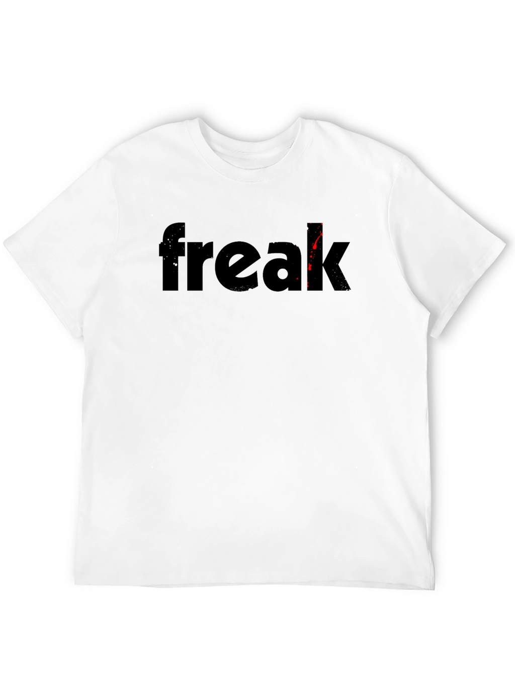 Freak Graphic Tee - Black Cotton Blend Shirt