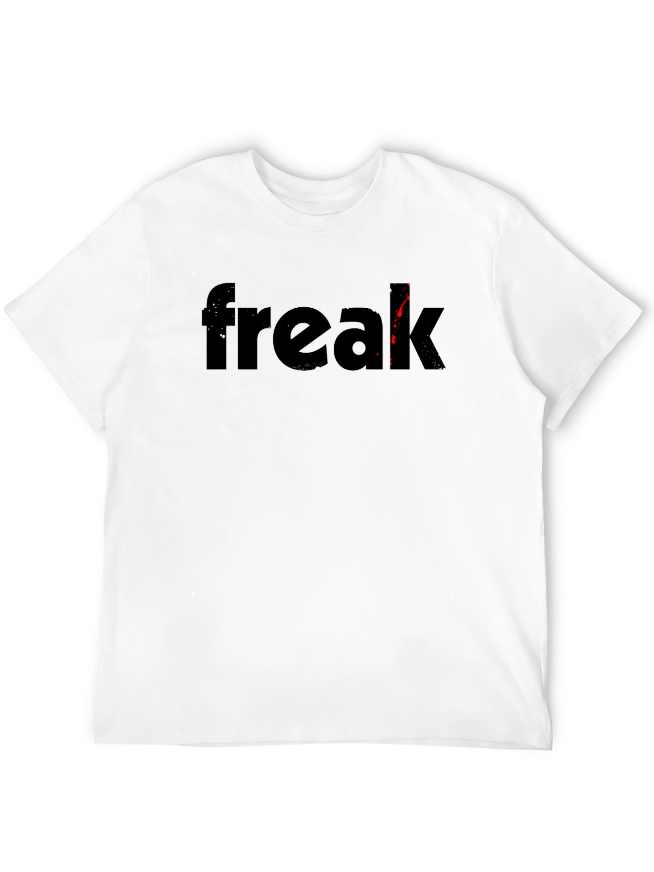 Freak Graphic Tee - Black Cotton Blend Shirt
