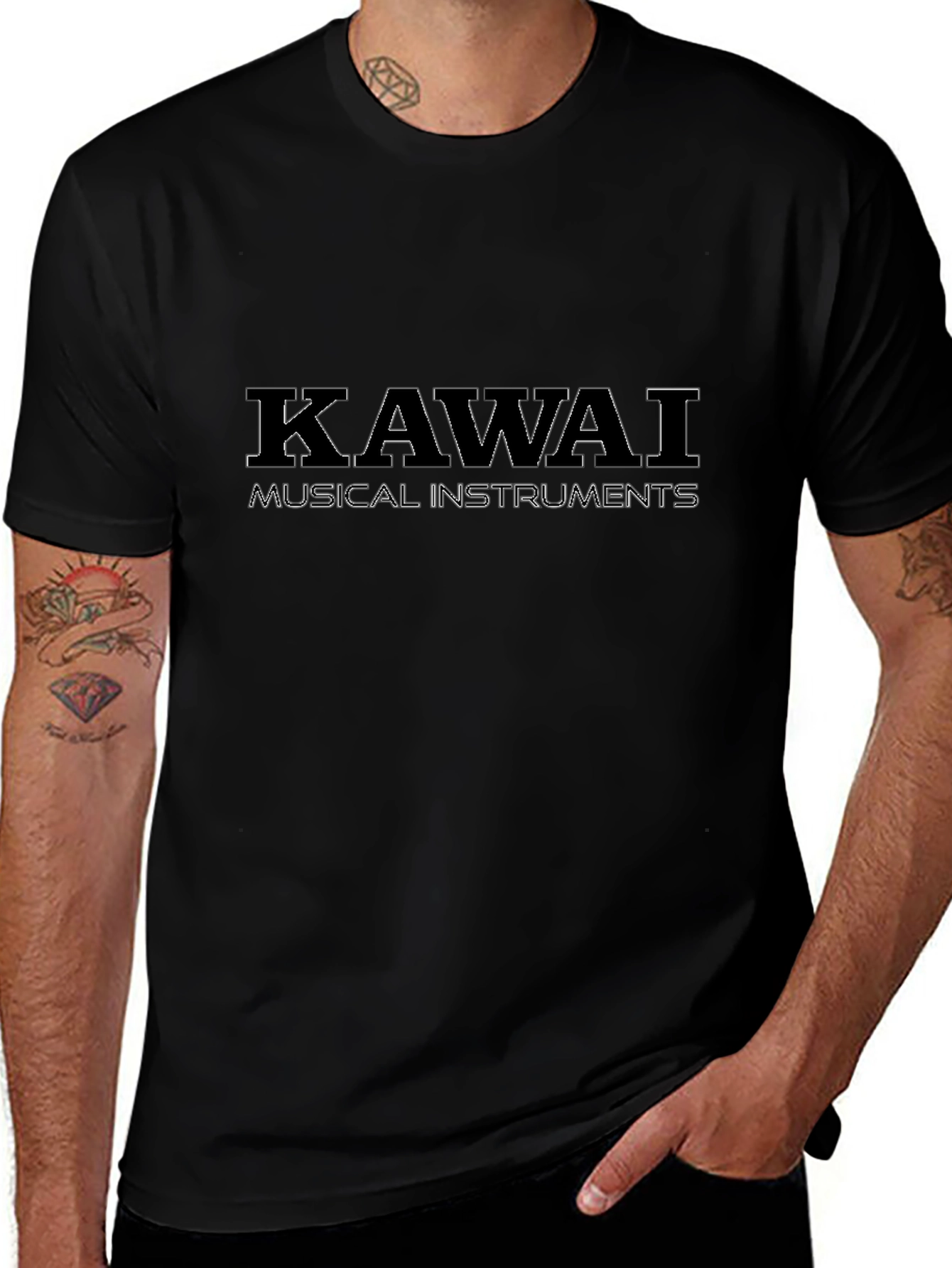 Kawai Musical Instruments Black T-Shirt