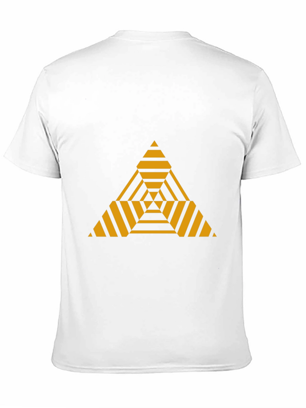 Geometric Triangle Graphic Tee - Modern Black T-Shirt