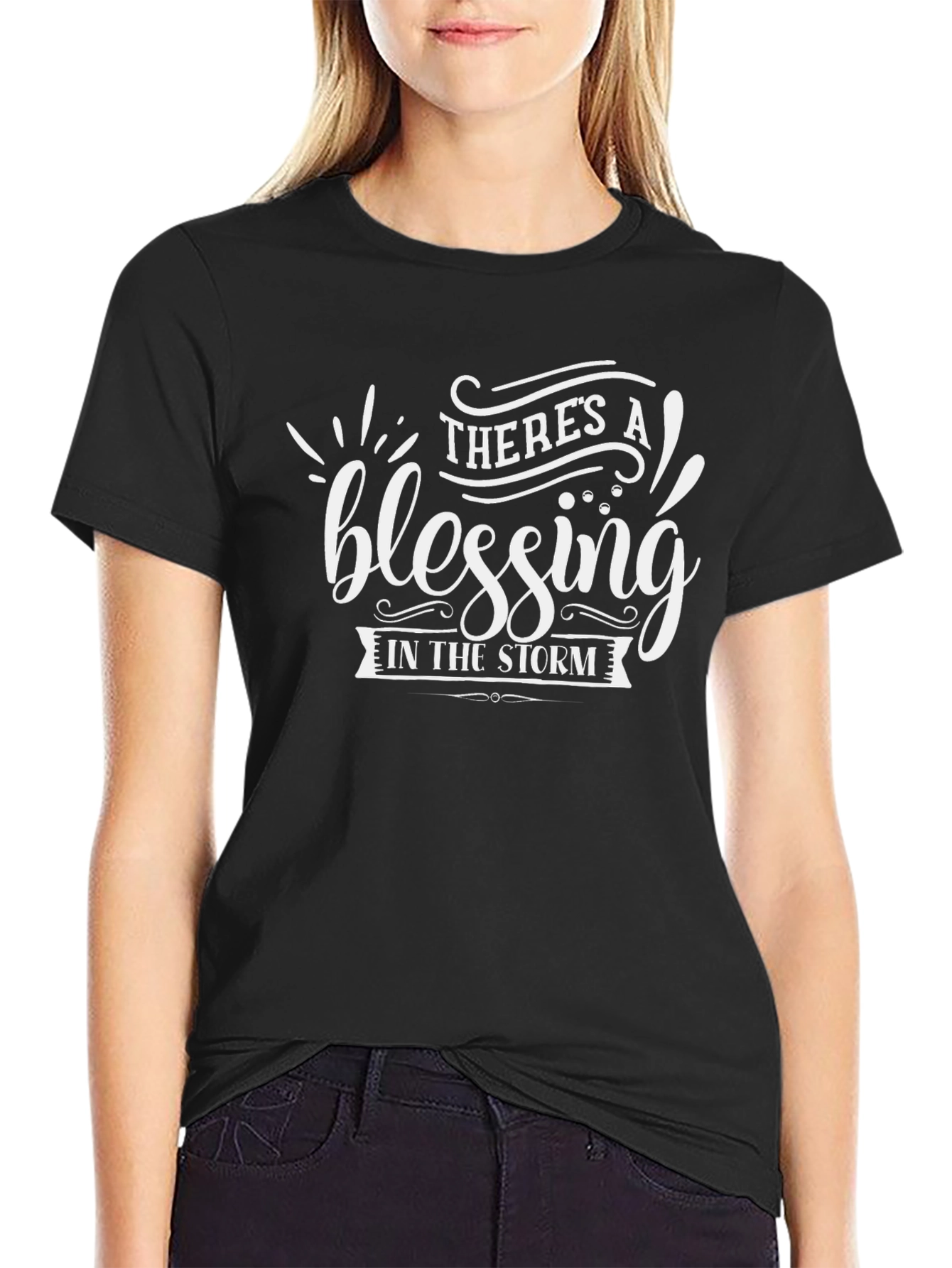Blessing in the Storm Black Graphic Tee
