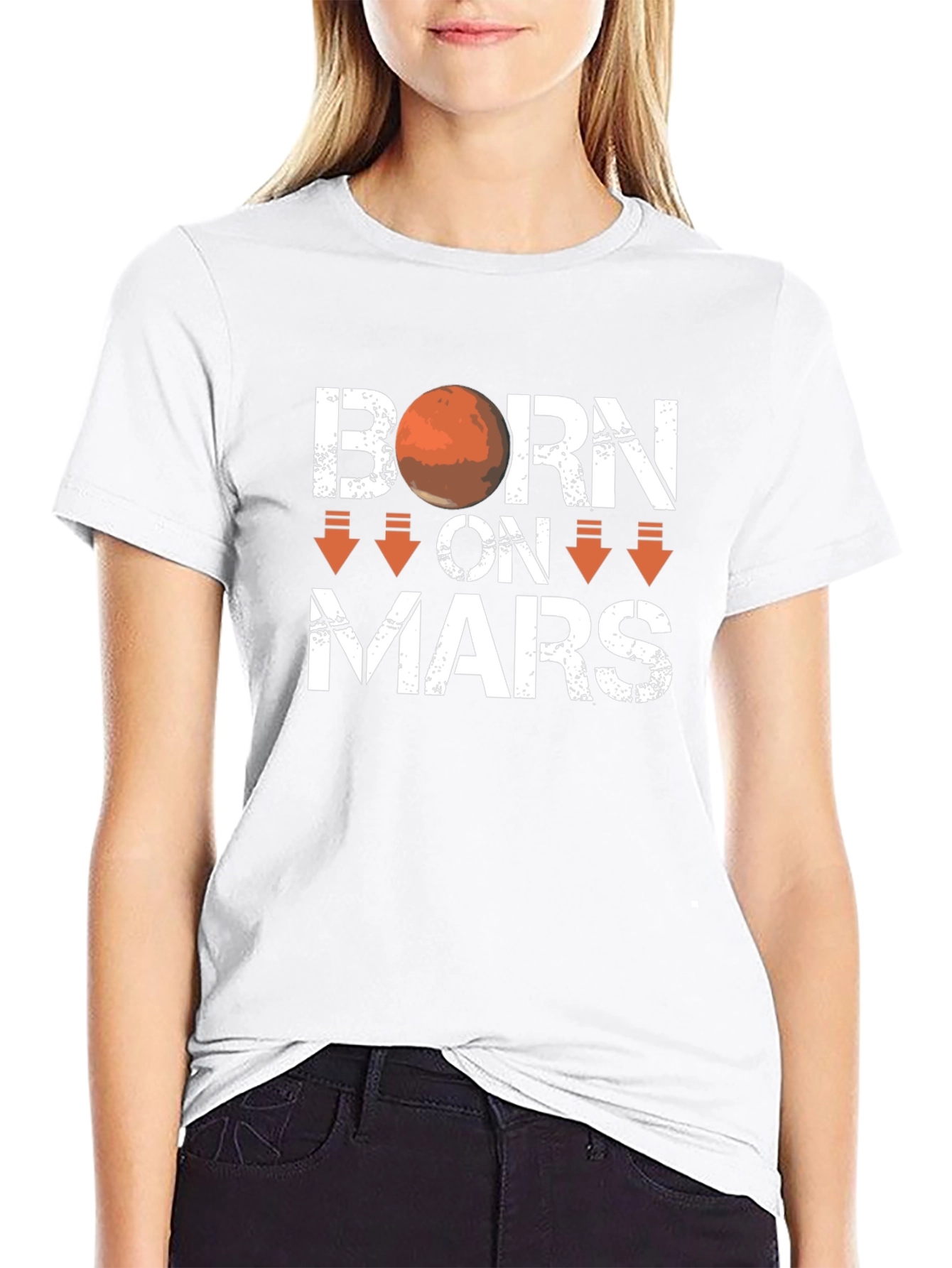 Born on Mars Graphic Tee - Sci-Fi T-Shirt