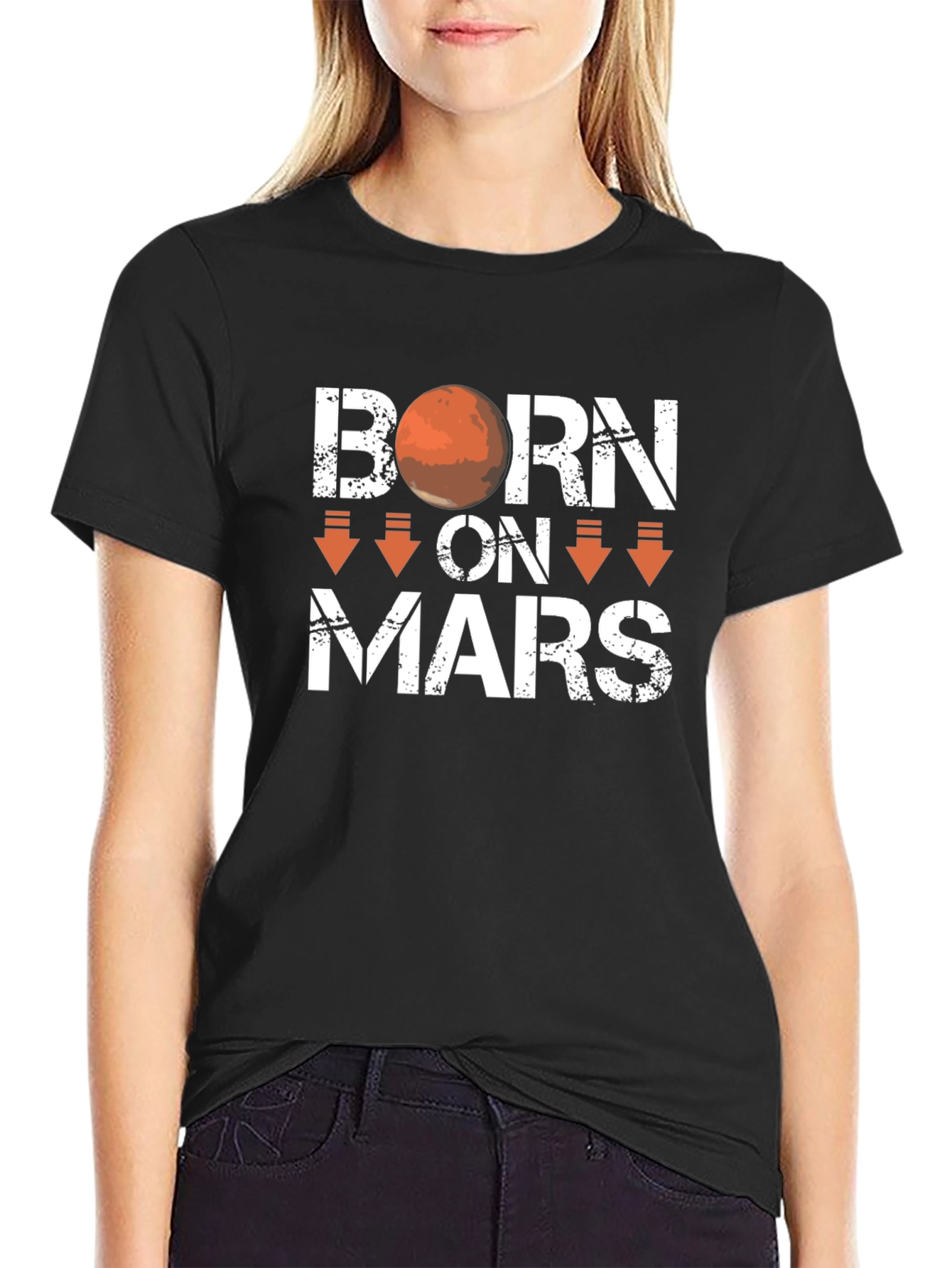 Born on Mars Graphic Tee - Sci-Fi T-Shirt