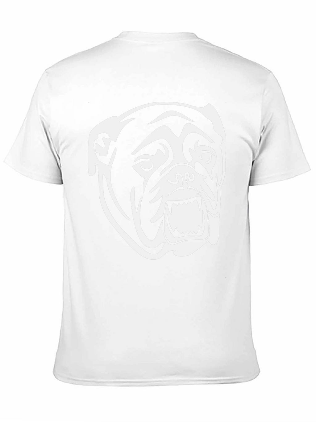 Bulldog Graphic Tee - Black Cotton T-Shirt
