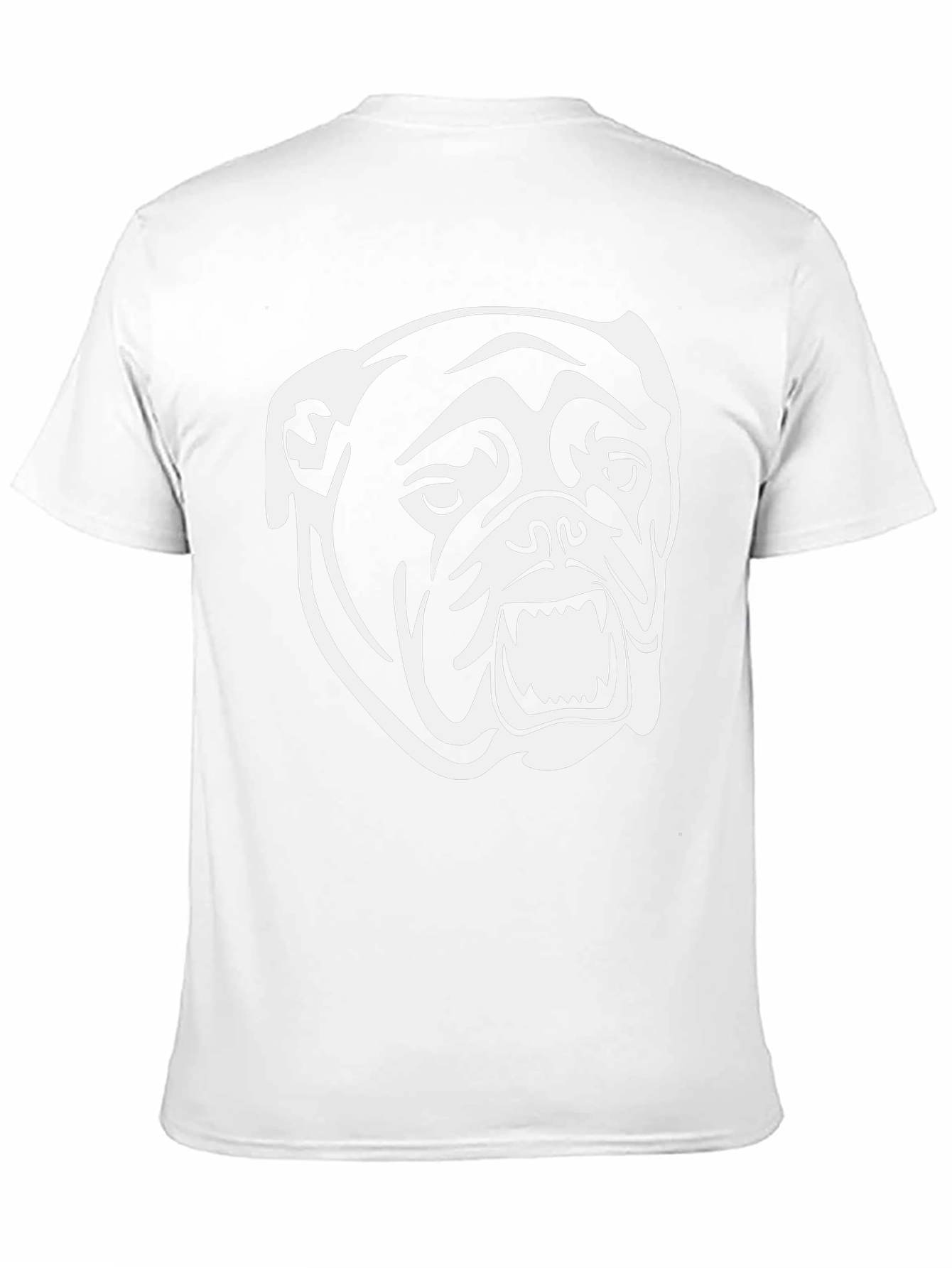 Bulldog Graphic Tee - Black Cotton T-Shirt