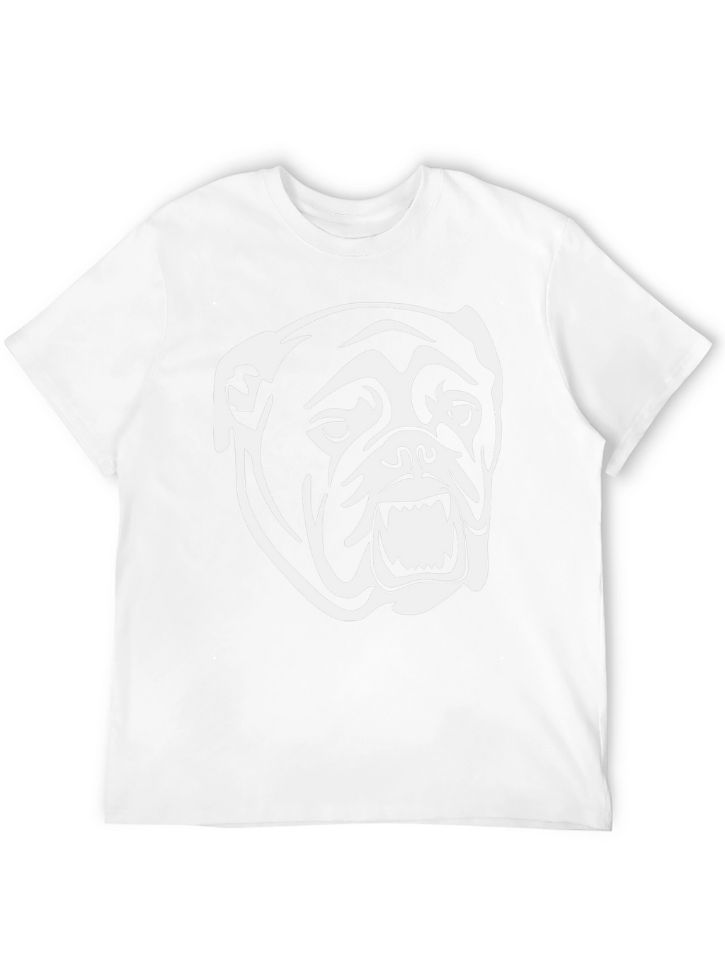 Bulldog Graphic Tee - Black Cotton T-Shirt