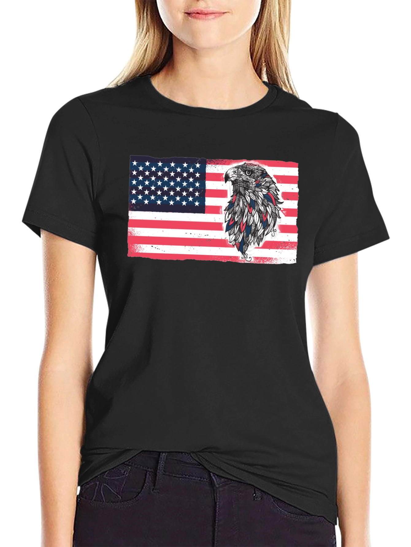 American Eagle Flag Graphic T-Shirt
