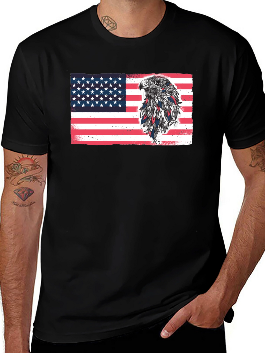 American Eagle Flag Graphic T-Shirt